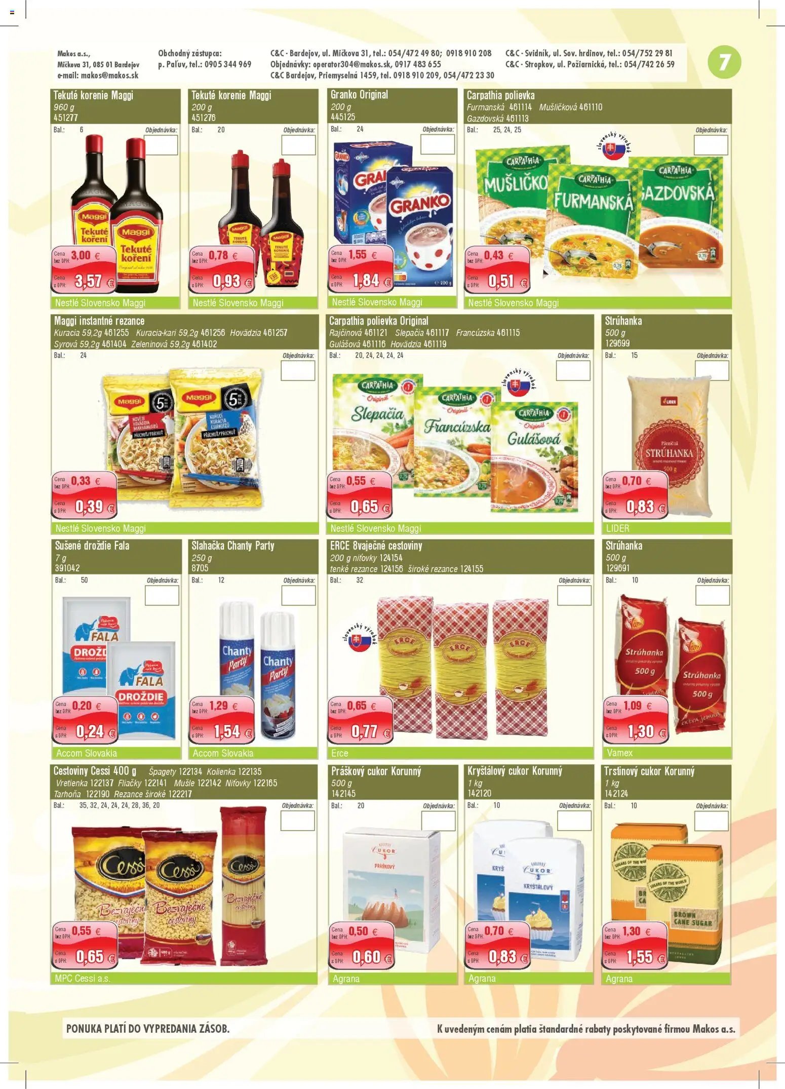 Makos veľkoobchod (2025-11-03 - 2025-11-30) | 7