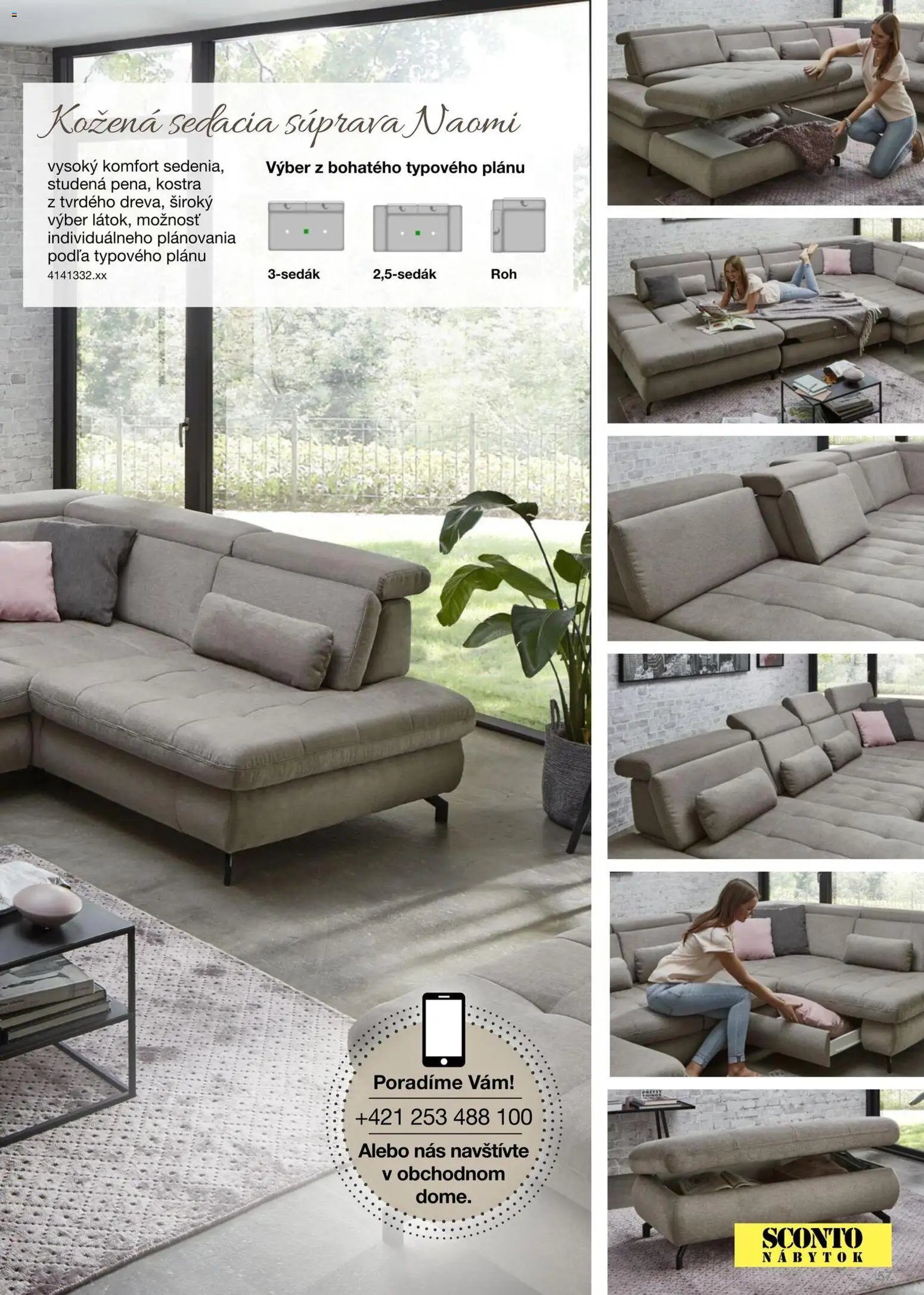 Sconto nábytok katalóg sedacích súprav na mieru (2025-12-15 - 2026-10-31) | 57