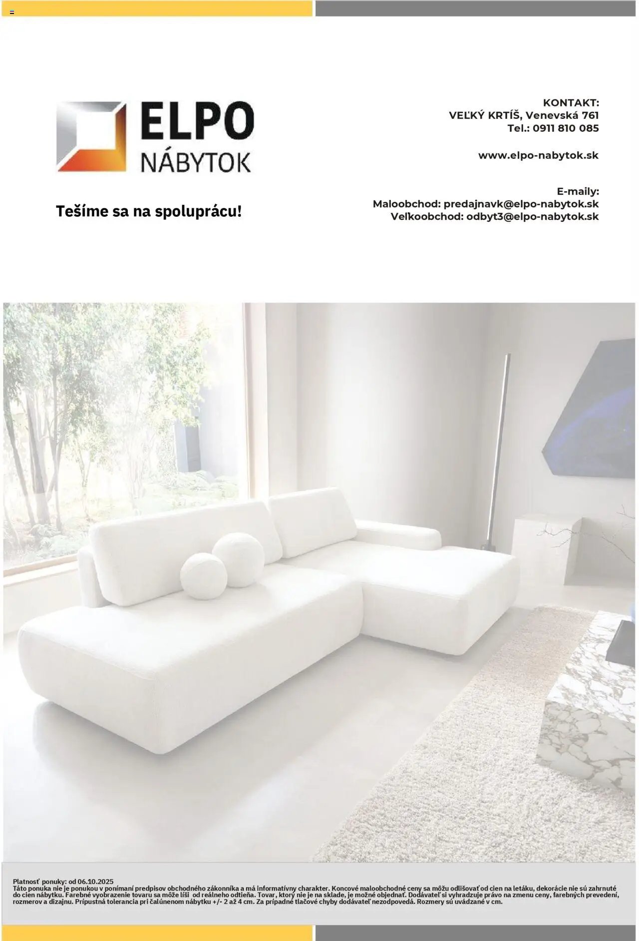 Elpo nábytok leták (2025-10-06 - 2025-12-31) | 8