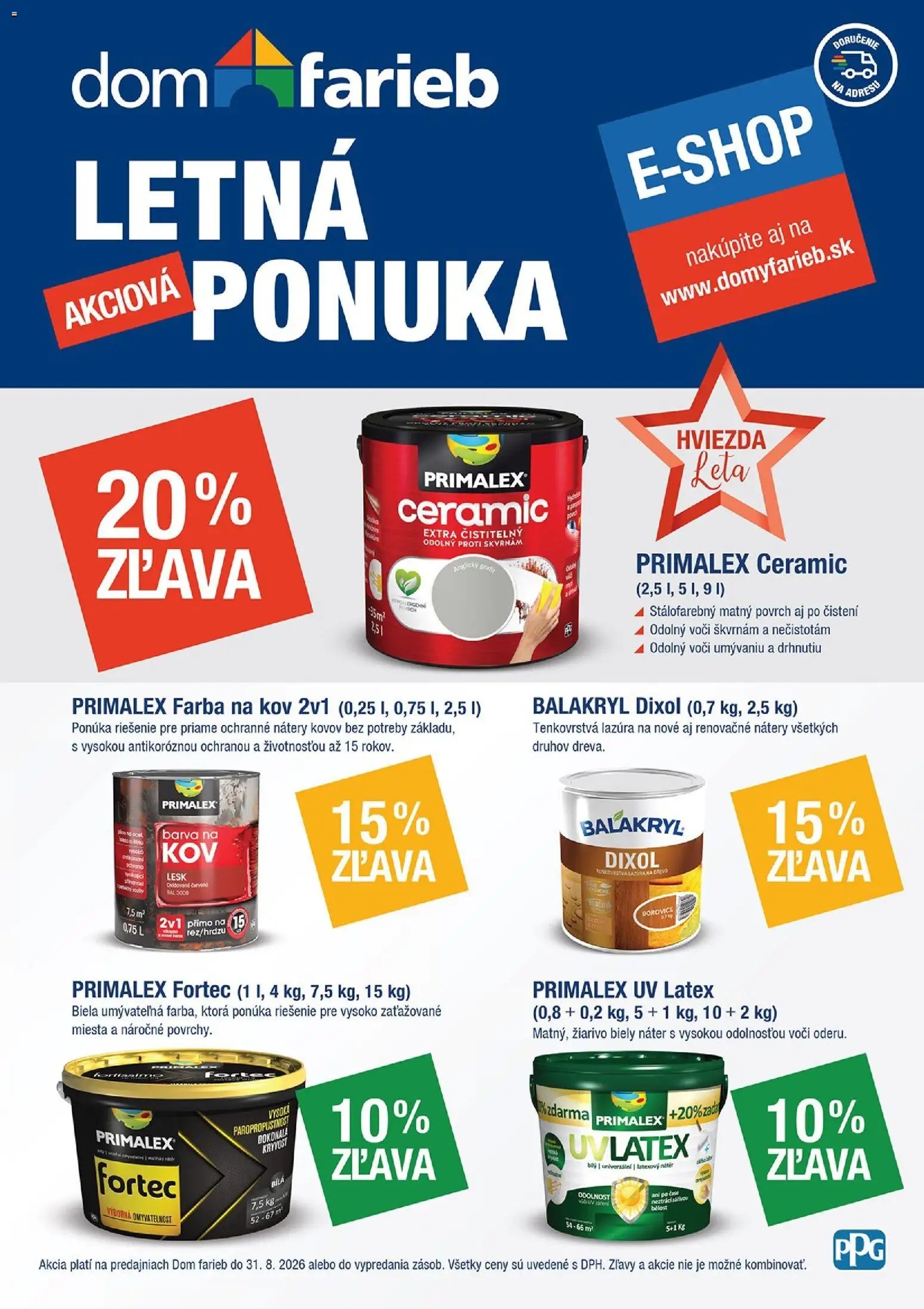 Dom farieb leták