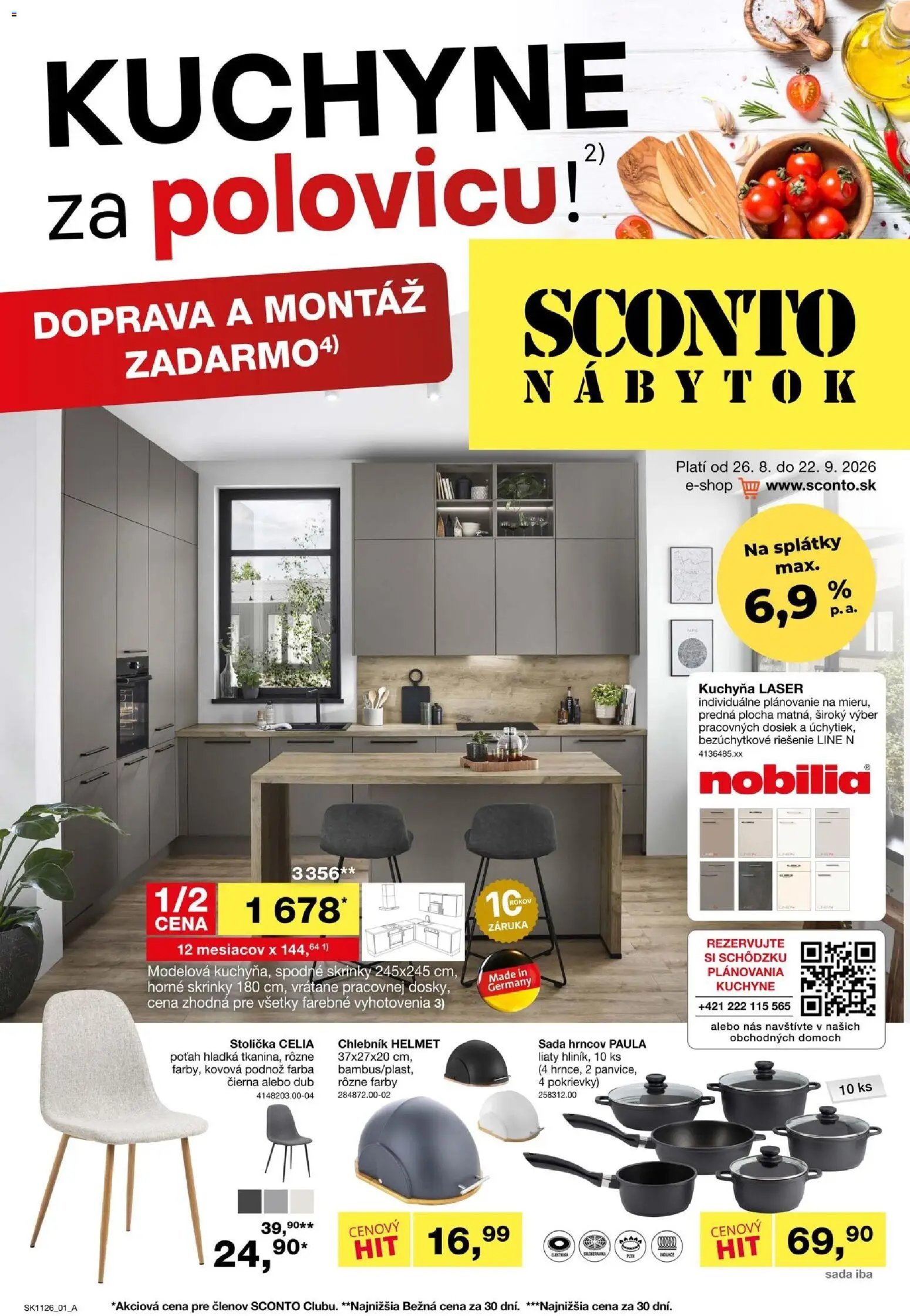 Sconto nábytok leták