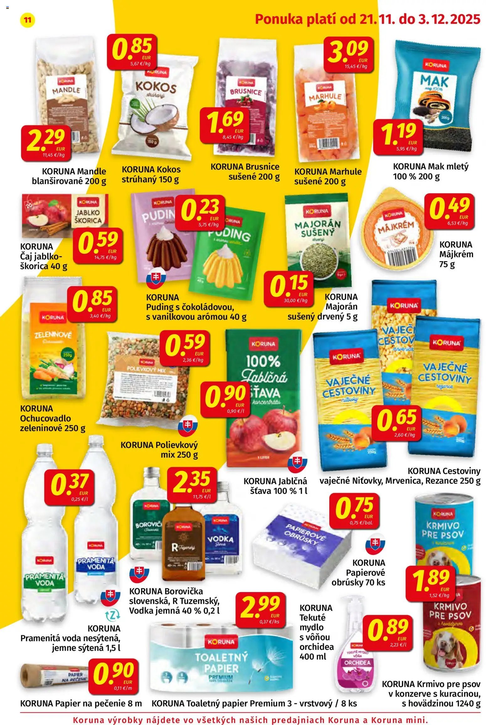 Koruna leták (2025-11-21 - 2025-12-03) | 11