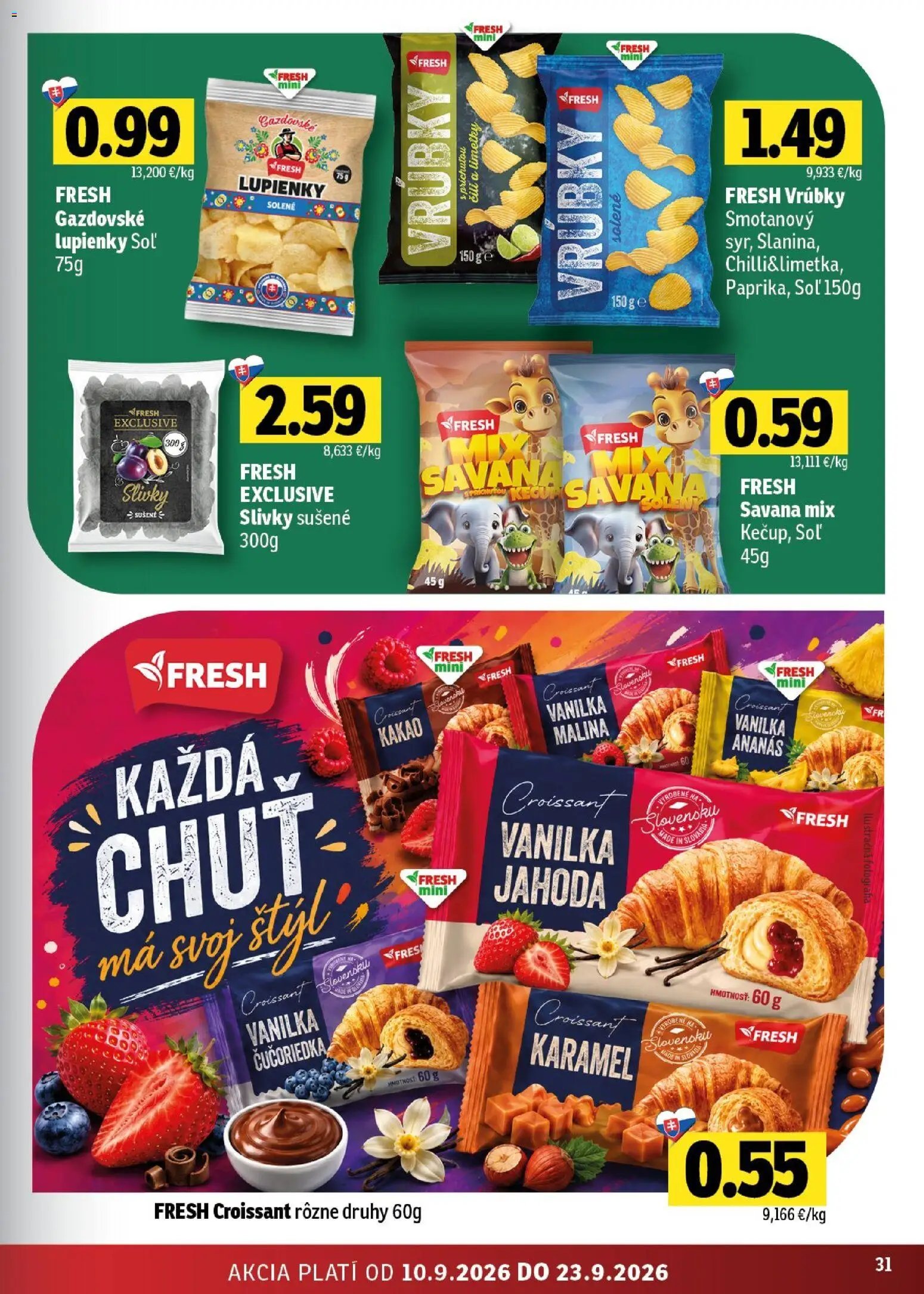 Fresh Stredné a západné Slovensko
