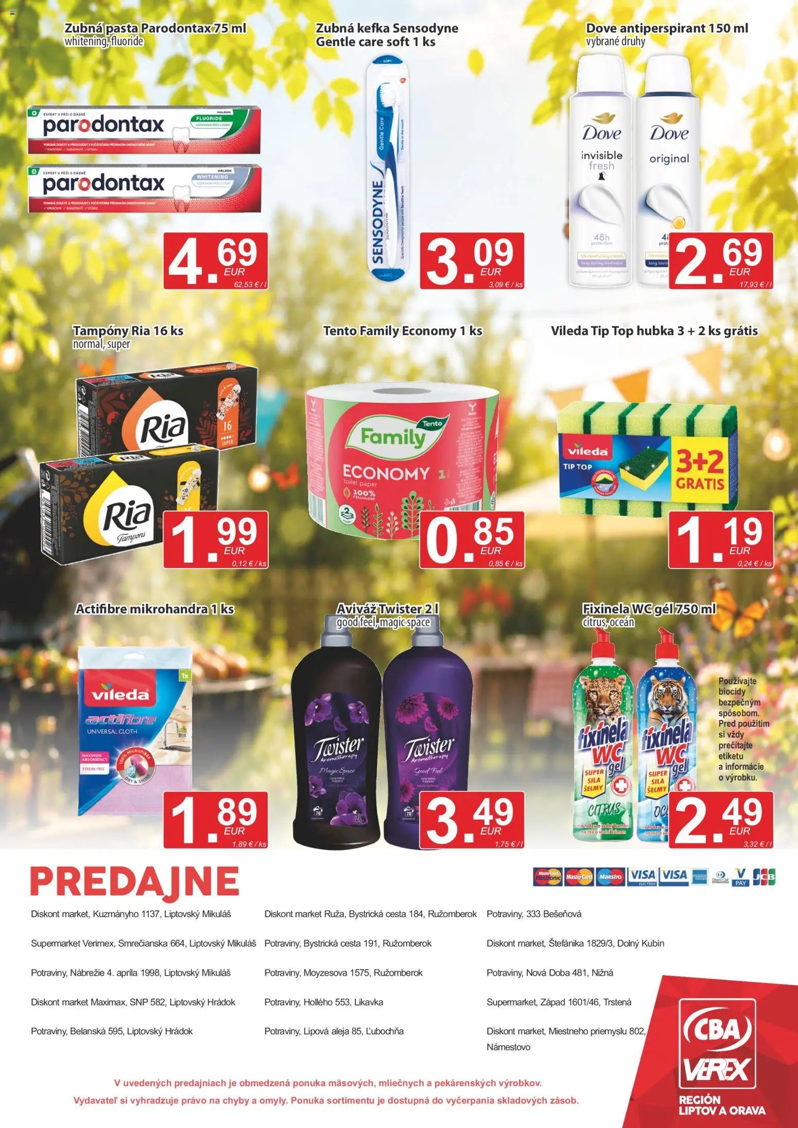 CBA Verex leták