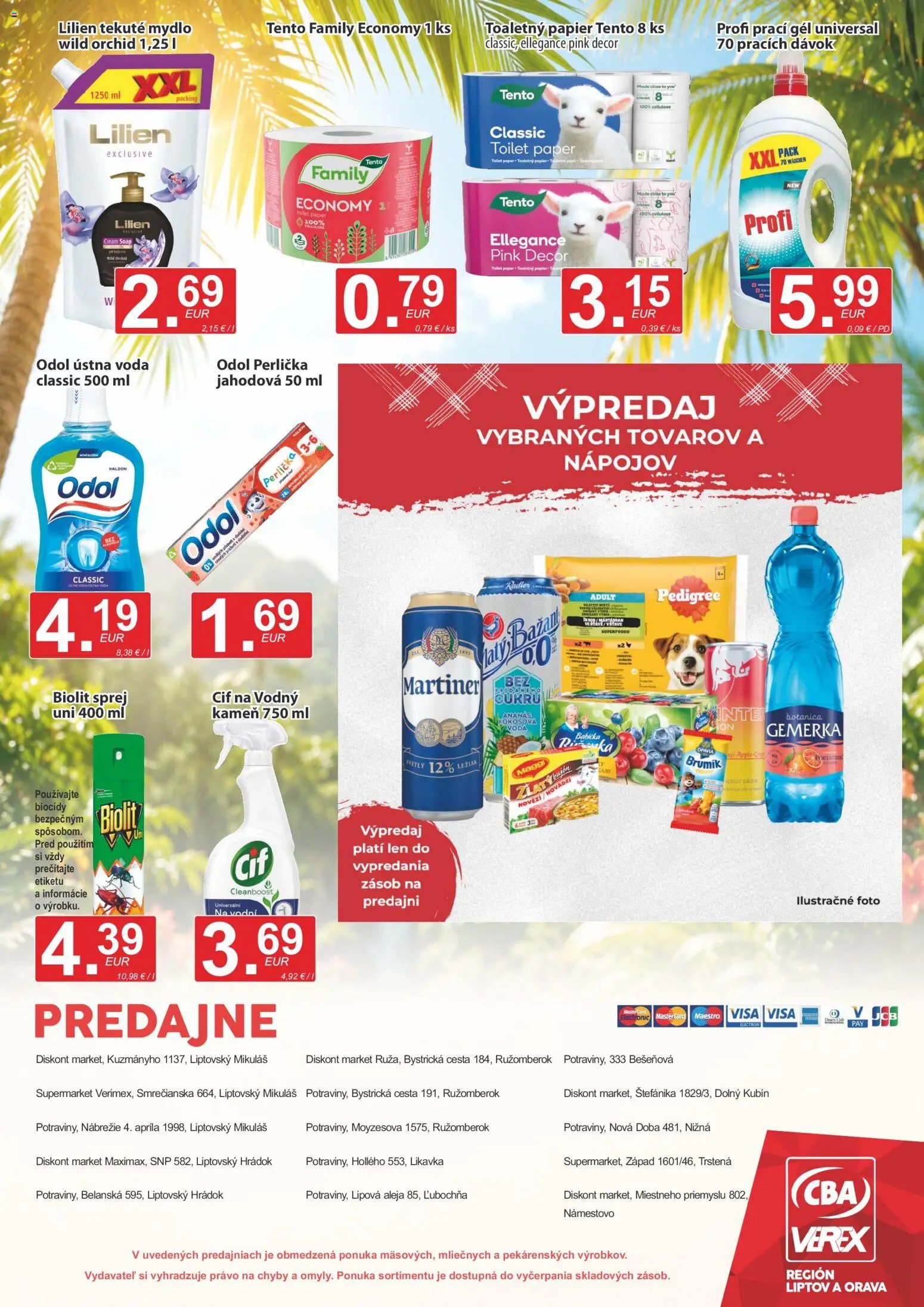CBA Verex leták