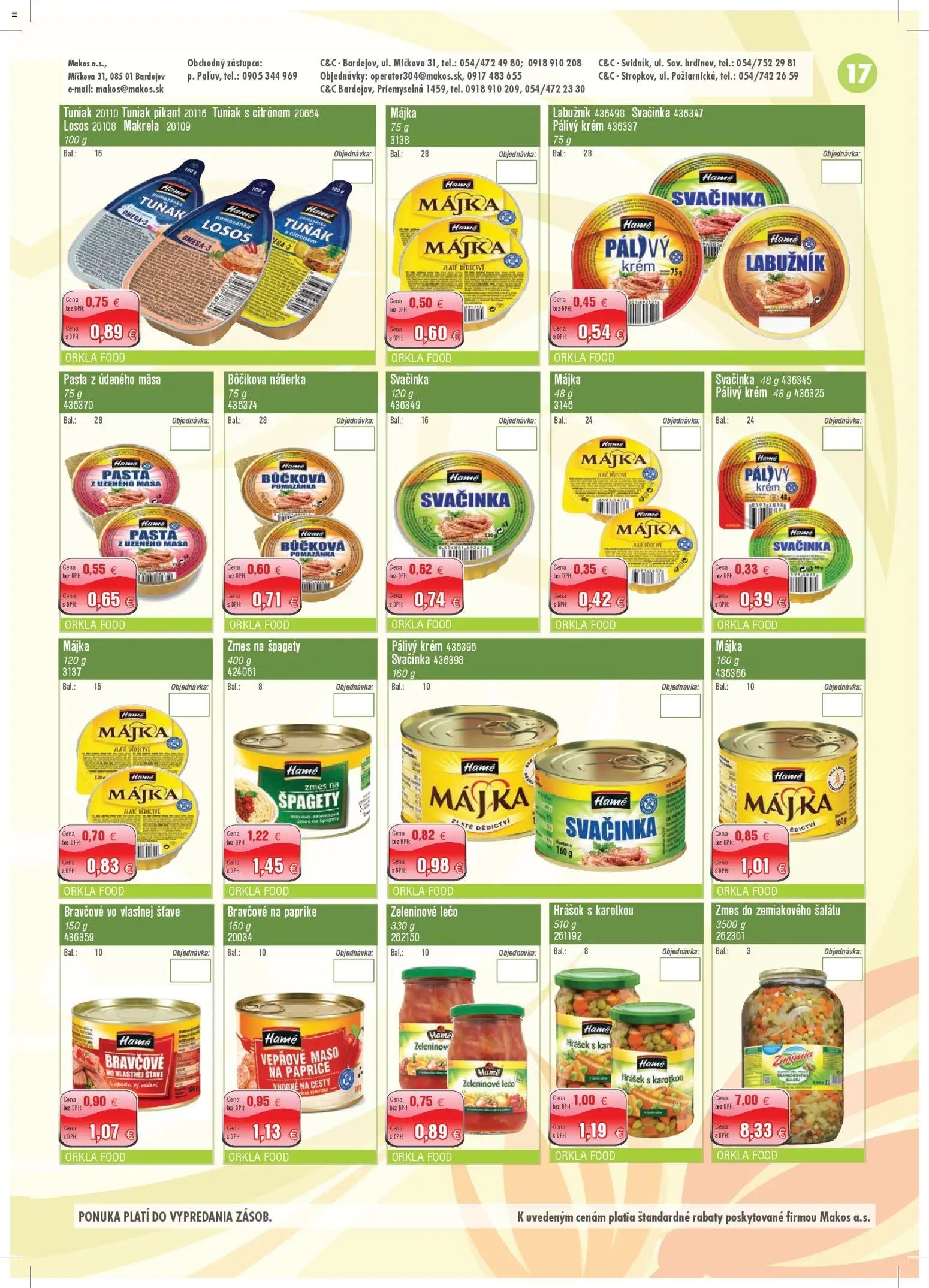 Makos veľkoobchod (2026-03-02 - 2026-04-05) | 17