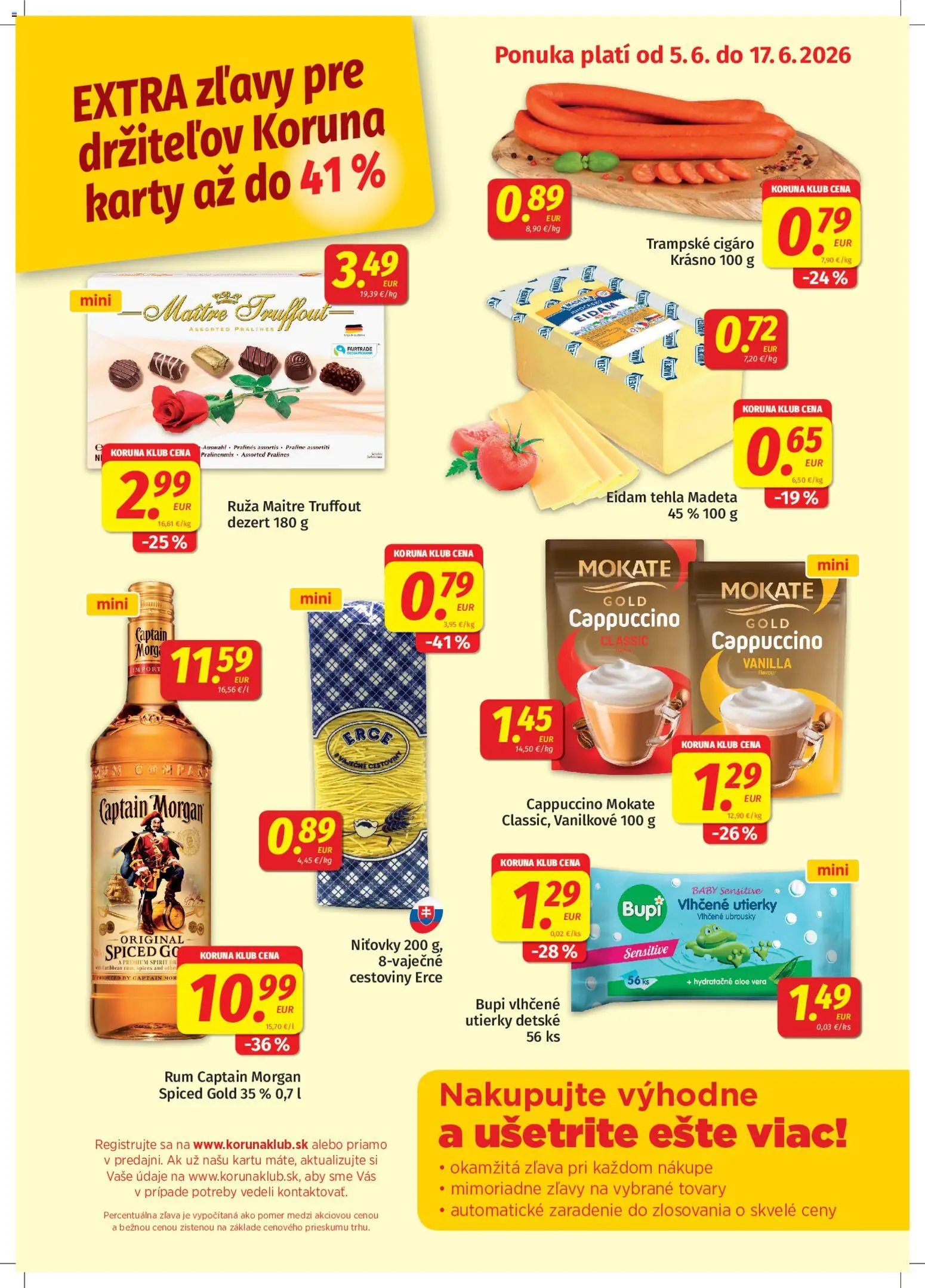 Koruna Klub leták