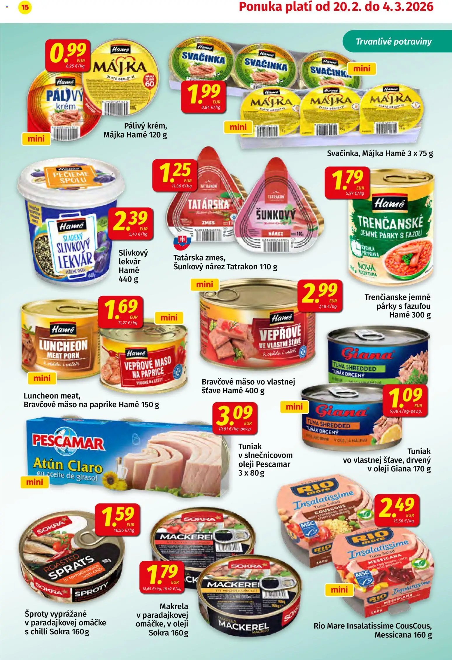 Koruna leták (2026-02-20 - 2026-03-04) | 15