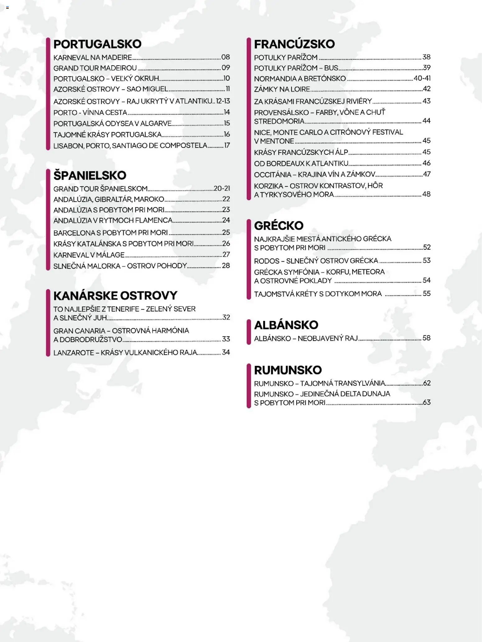 Satur veľké cesty po Europe