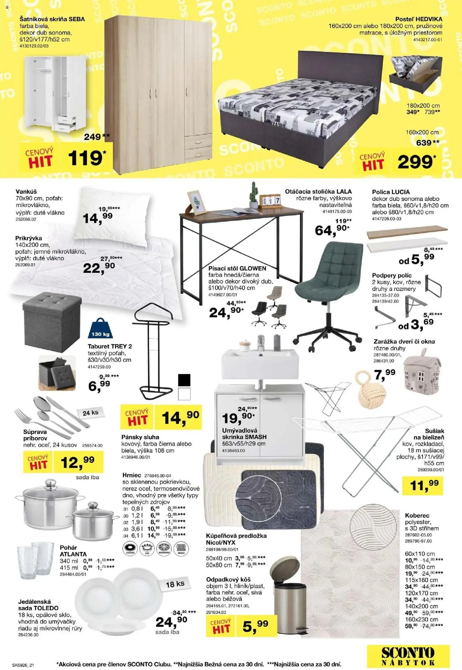 Sconto nábytok leták