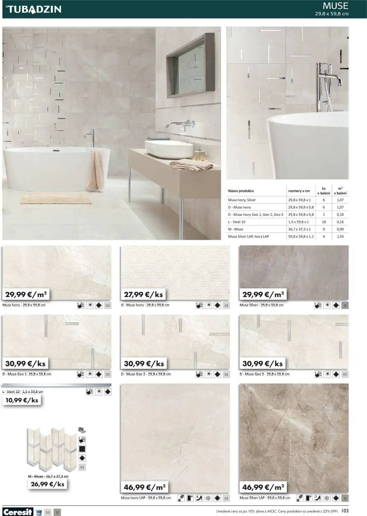 Ingema katalóg Tubadzin 2025 (2025-04-18 - 2025-12-31) | 105