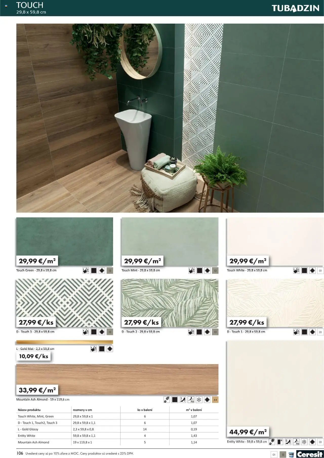 Ingema katalóg Tubadzin 2025 (2025-04-18 - 2025-12-31) | 108