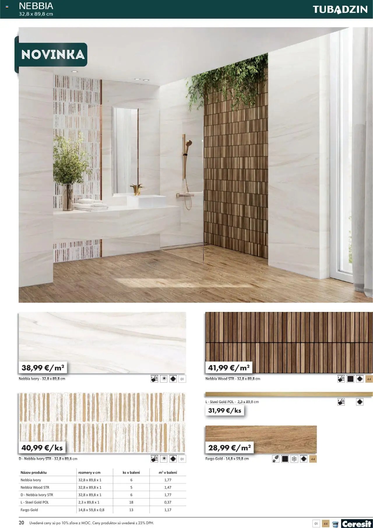 Ingema katalóg Tubadzin 2025 (2025-04-18 - 2025-12-31) | 22