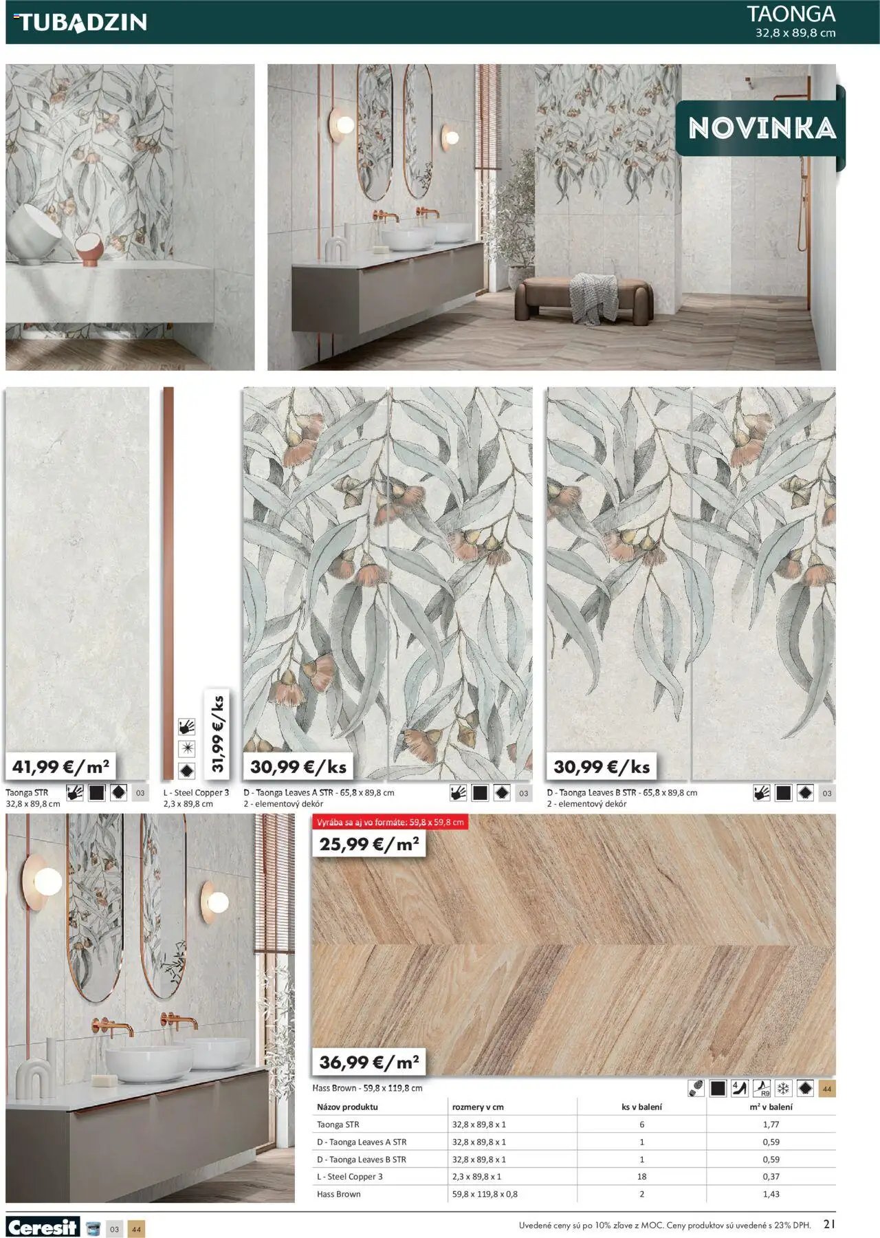 Ingema katalóg Tubadzin 2025 (2025-04-18 - 2025-12-31) | 23