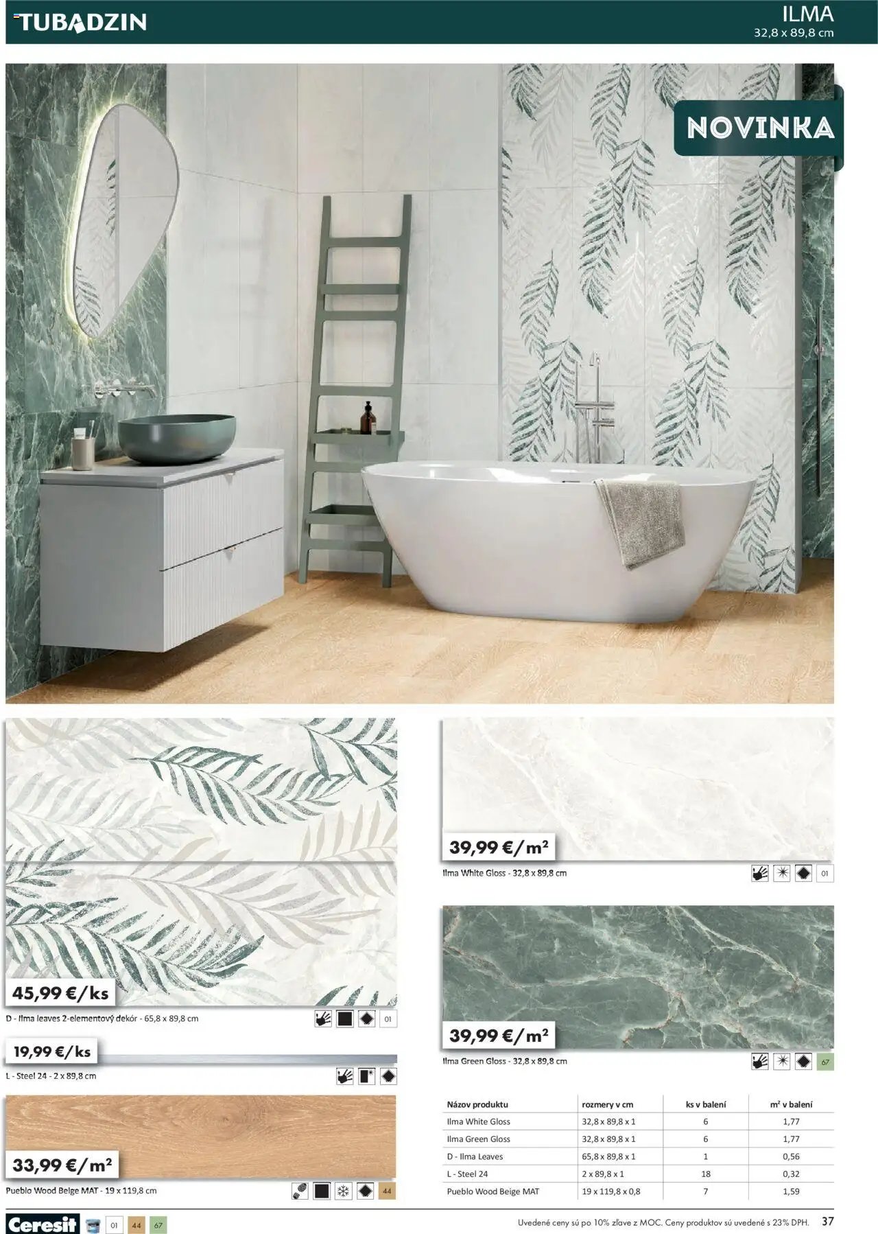 Ingema katalóg Tubadzin 2025 (2025-04-18 - 2025-12-31) | 39