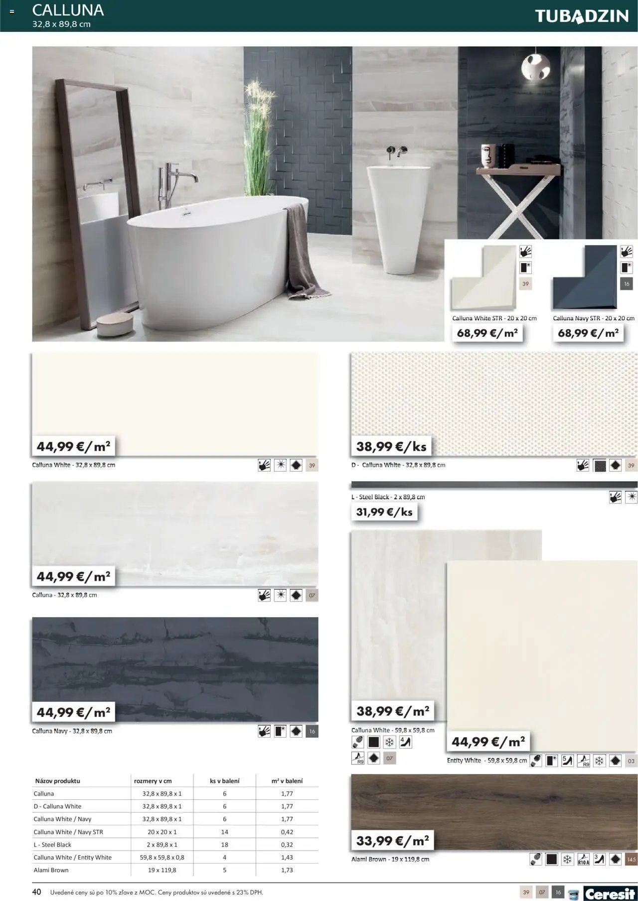 Ingema katalóg Tubadzin 2025 (2025-04-18 - 2025-12-31) | 42