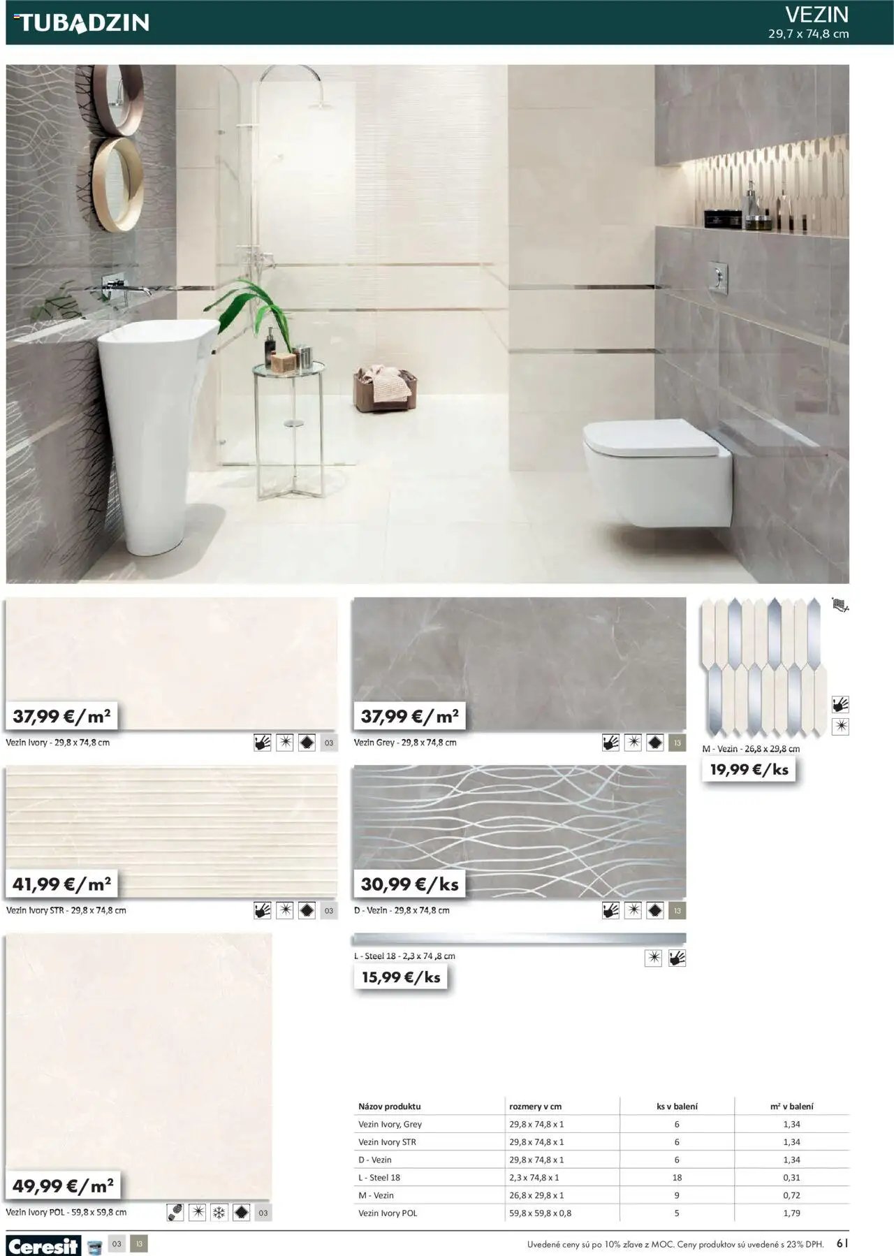 Ingema katalóg Tubadzin 2025 (2025-04-18 - 2025-12-31) | 63