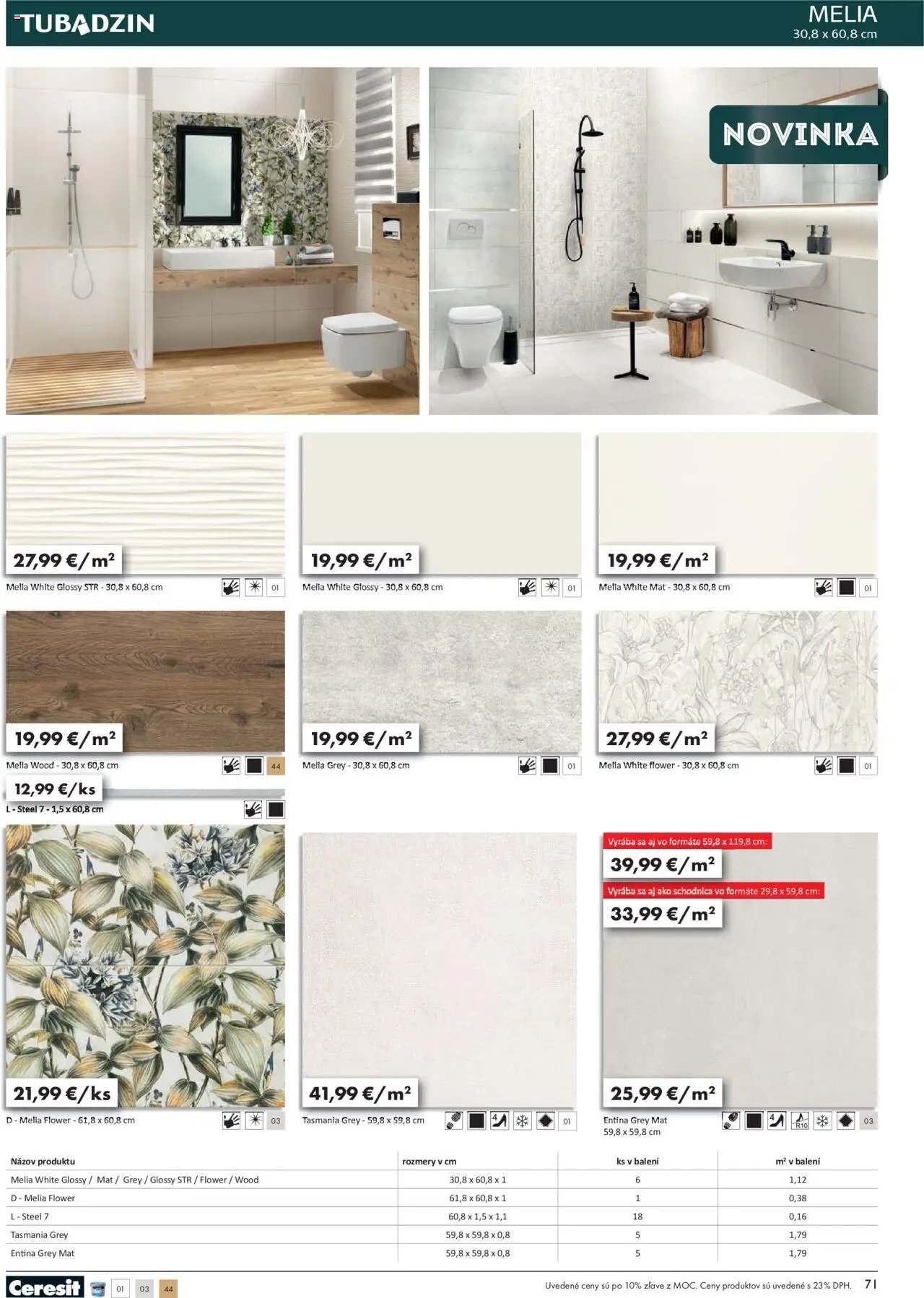 Ingema katalóg Tubadzin 2025 (2025-04-18 - 2025-12-31) | 73