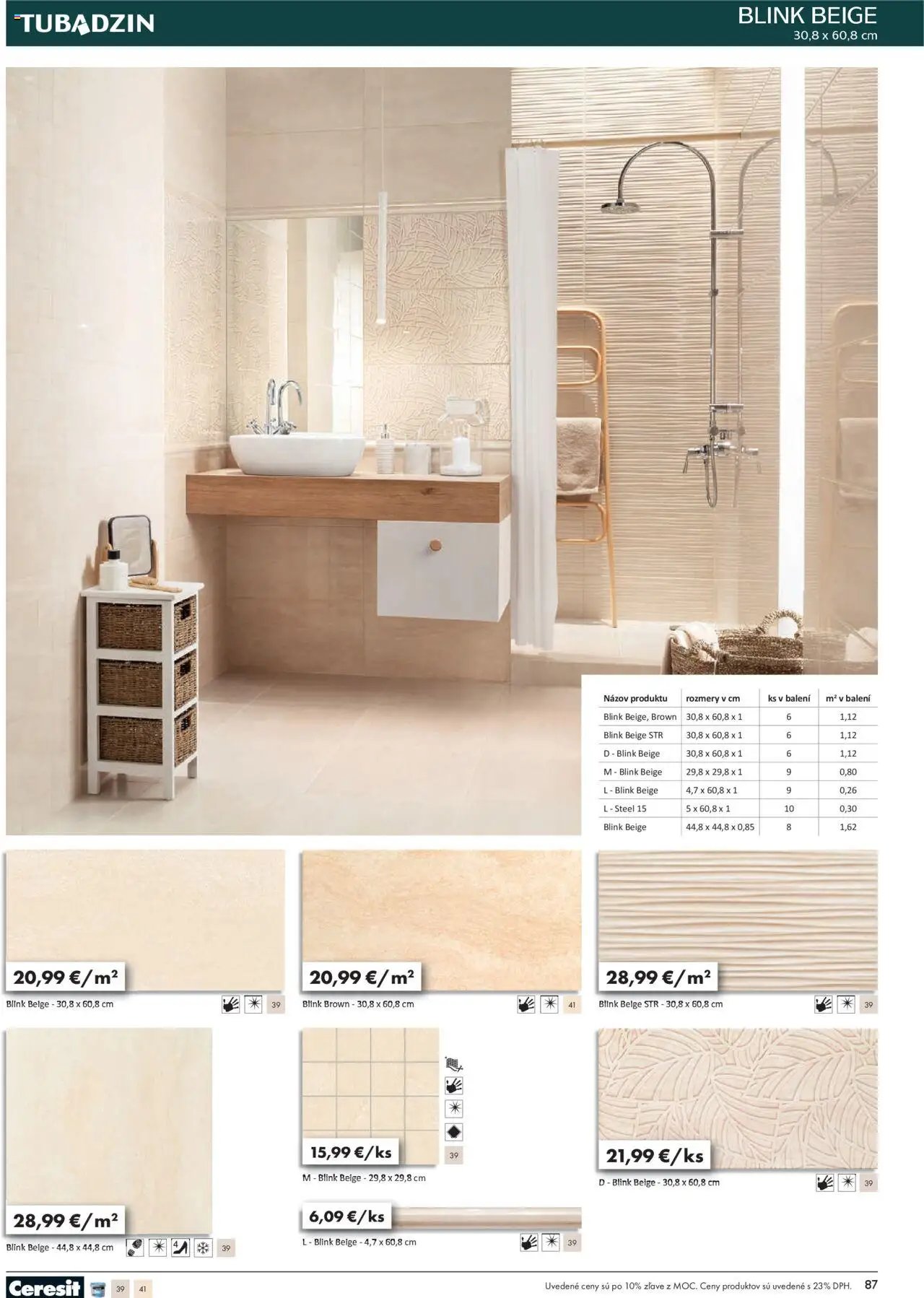 Ingema katalóg Tubadzin 2025 (2025-04-18 - 2025-12-31) | 89