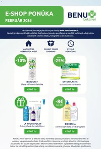 BENU Lekáreň leták pre E-shop (2026-02-01 - 2026-02-28)