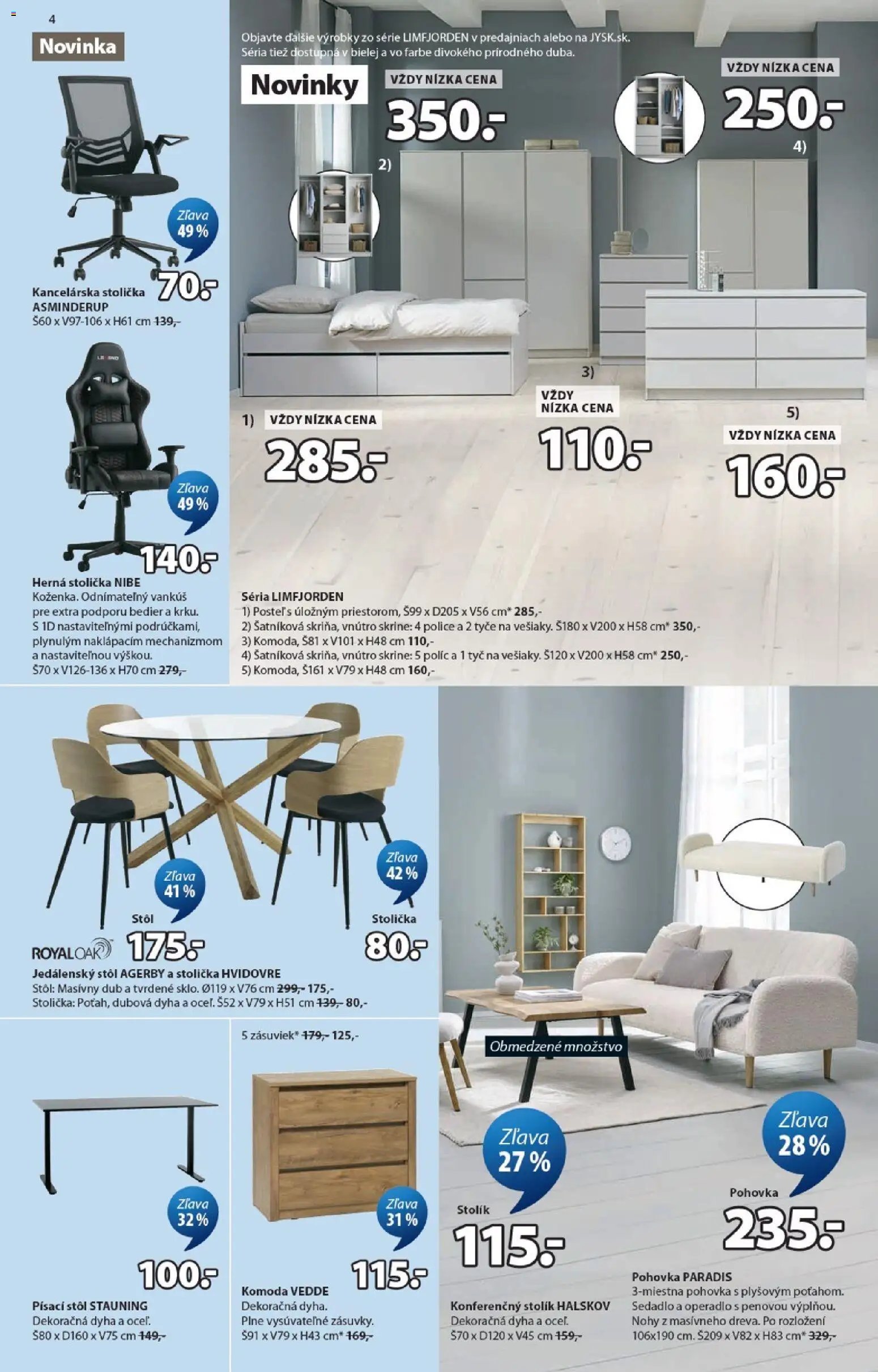 JYSK zľava až 60%