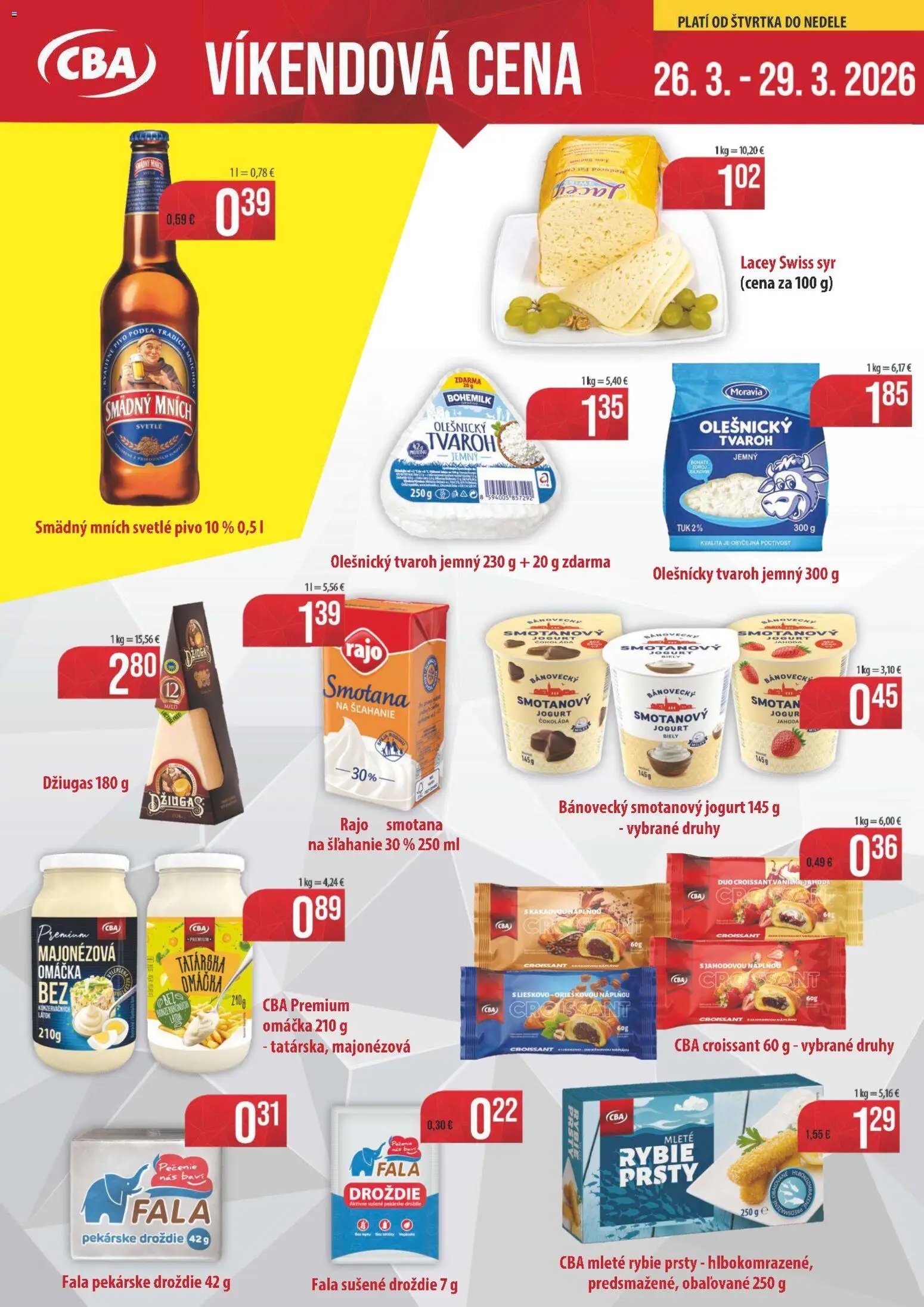 Nitrazdroj víkendová ponuka CBA (2026-03-26 - 2026-03-29) | 1