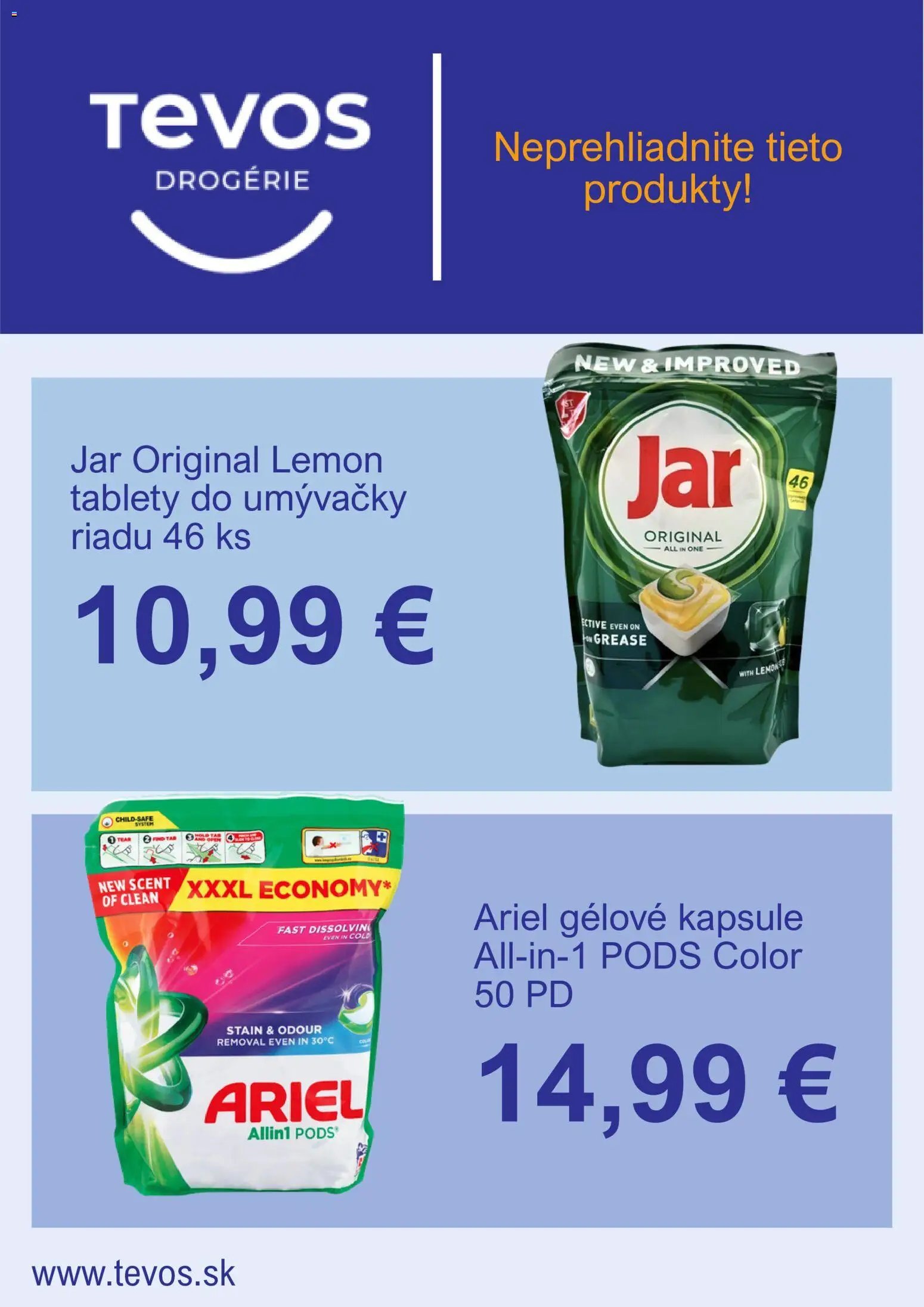 TEVOS drogérie leták