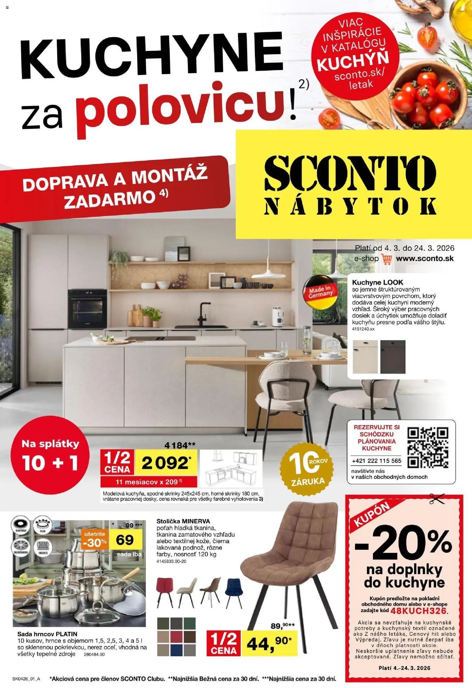 Sconto nábytok leták (2026-03-04 - 2026-03-24) | 1