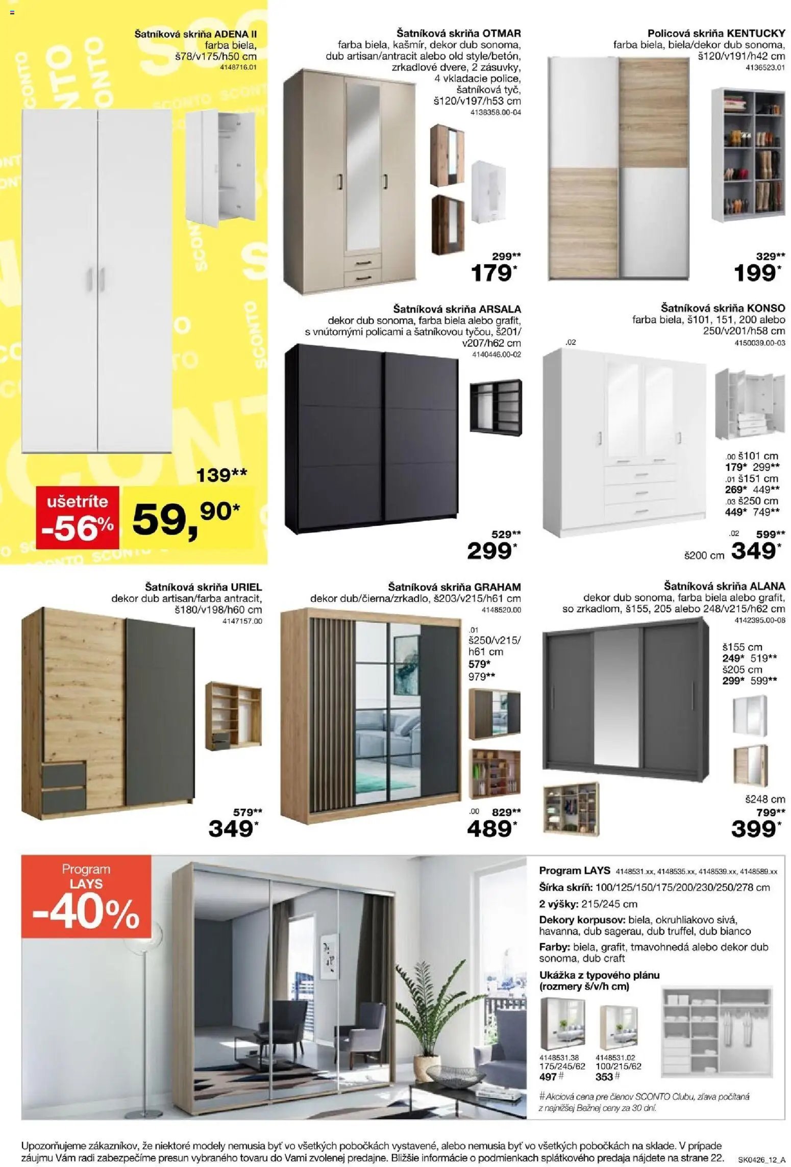 Sconto nábytok leták (2026-03-04 - 2026-03-24) | 12