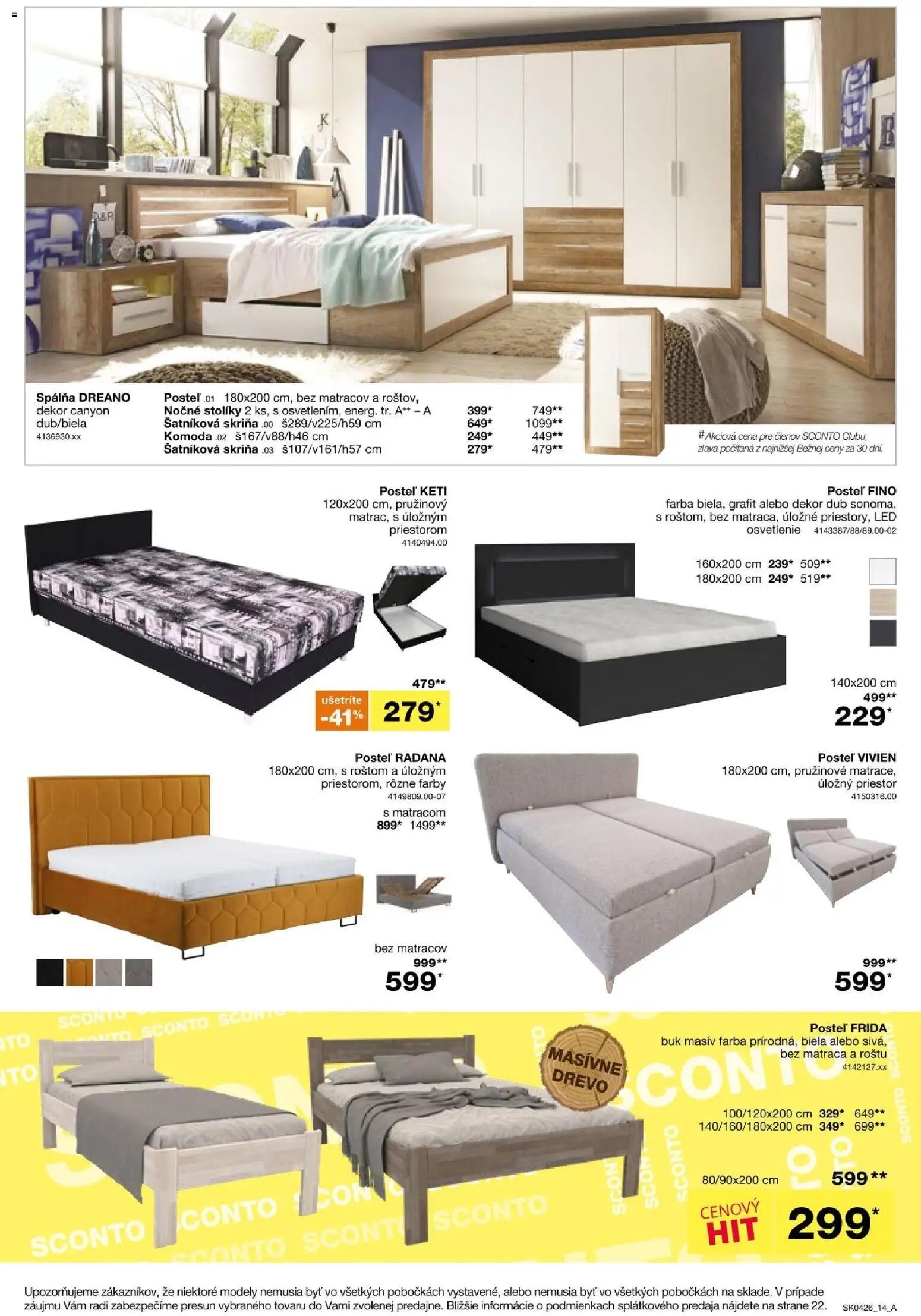 Sconto nábytok leták (2026-03-04 - 2026-03-24) | 14