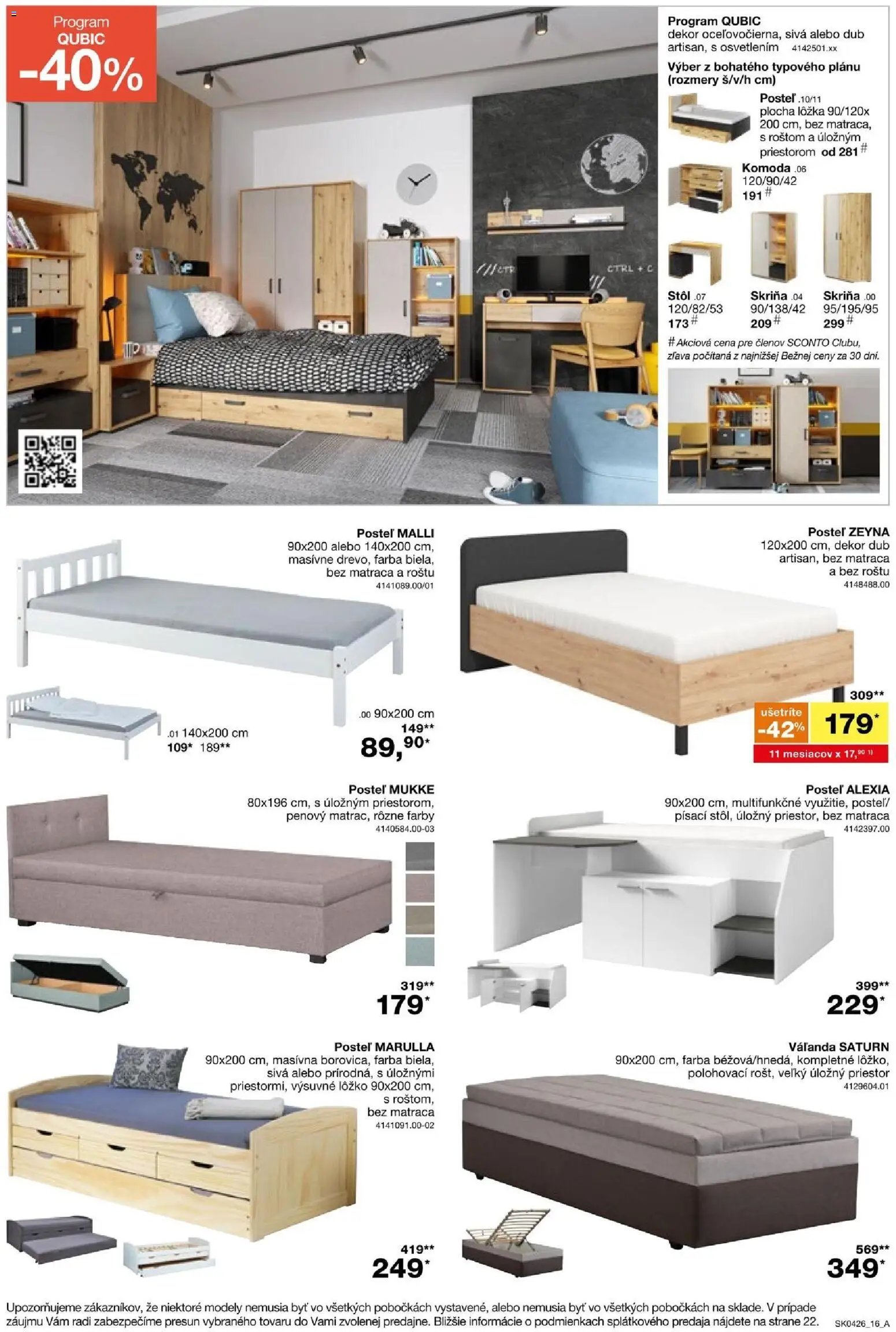 Sconto nábytok leták (2026-03-04 - 2026-03-24) | 16