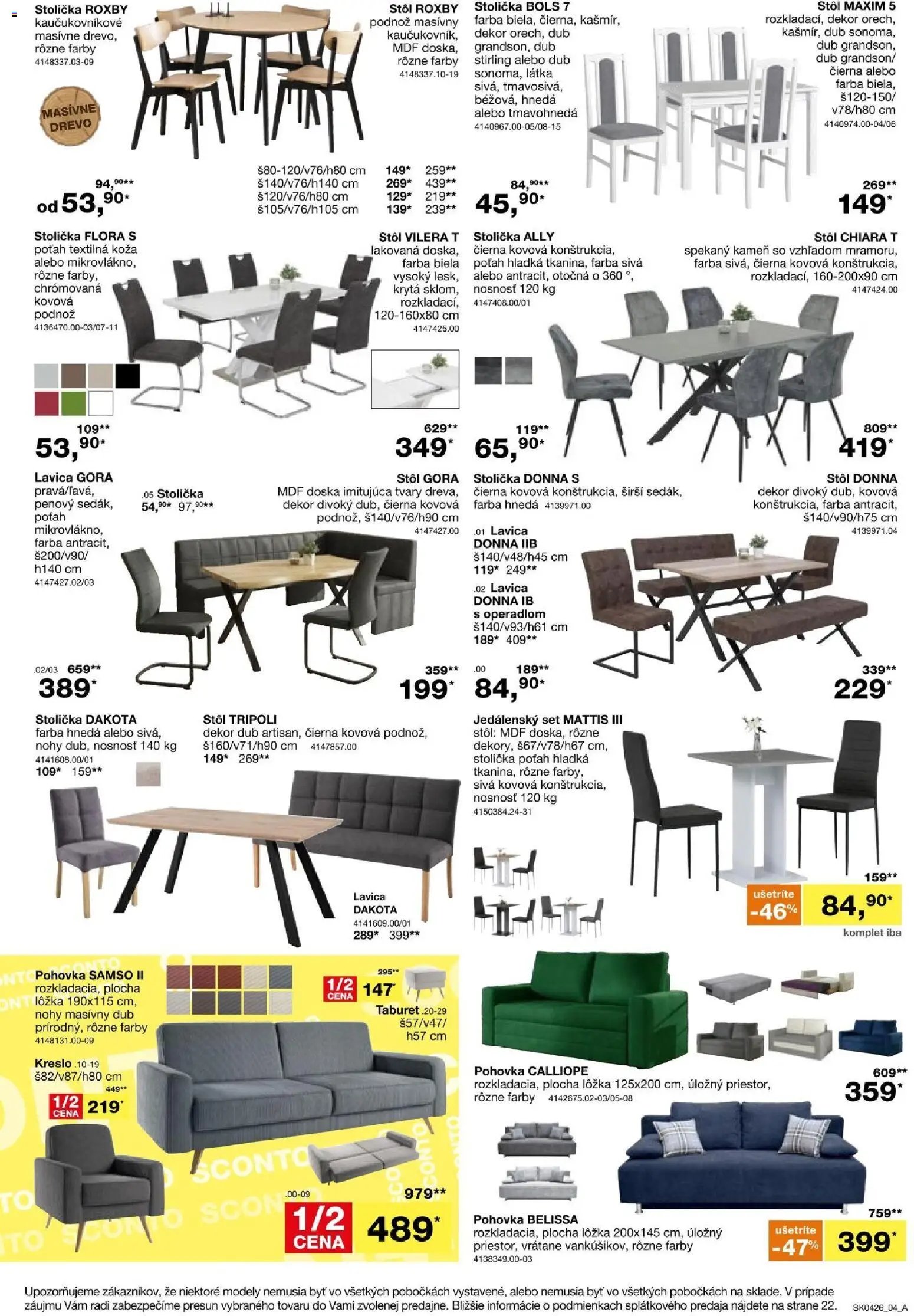 Sconto nábytok leták (2026-03-04 - 2026-03-24) | 4