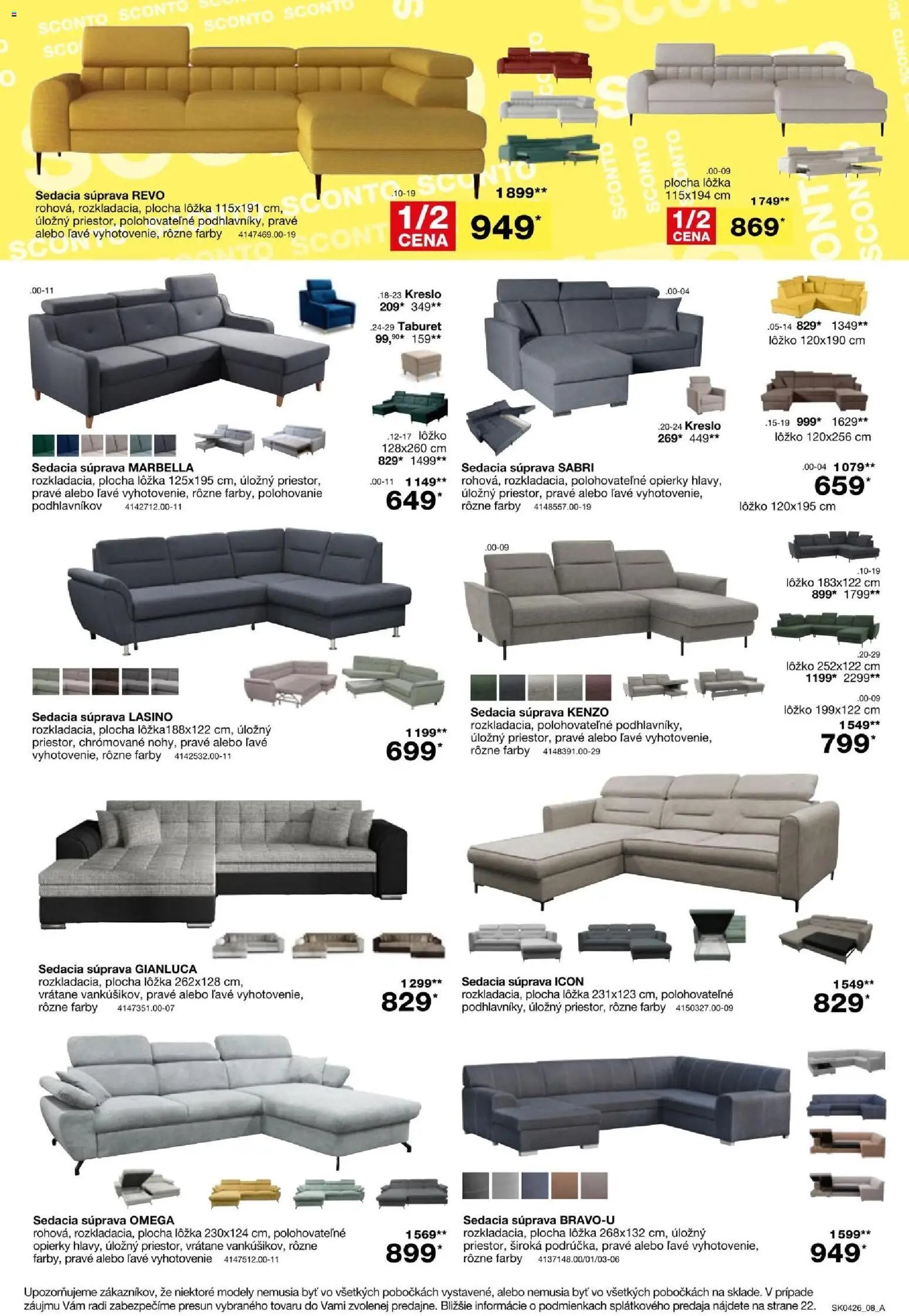 Sconto nábytok leták (2026-03-04 - 2026-03-24) | 8