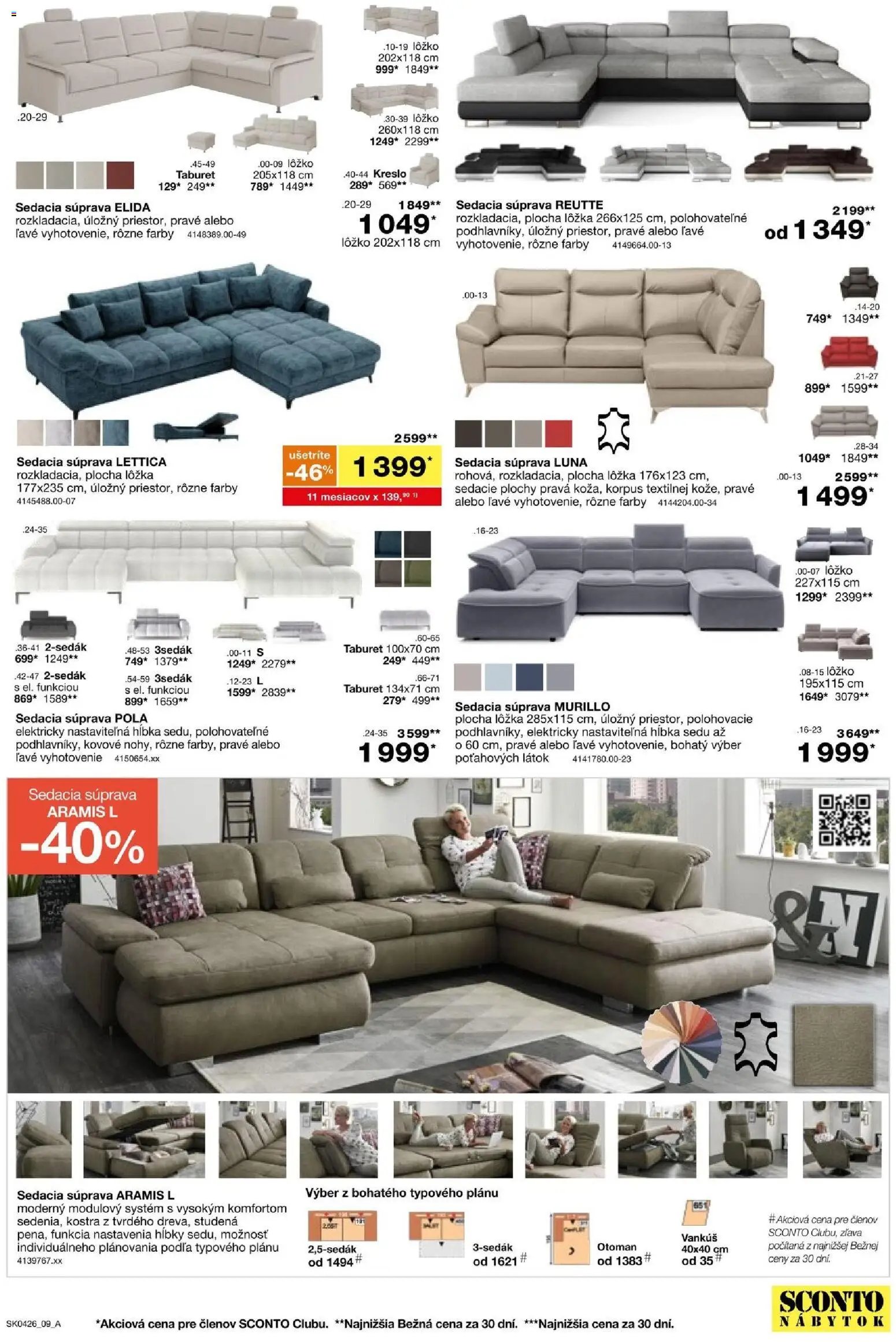 Sconto nábytok leták (2026-03-04 - 2026-03-24) | 9