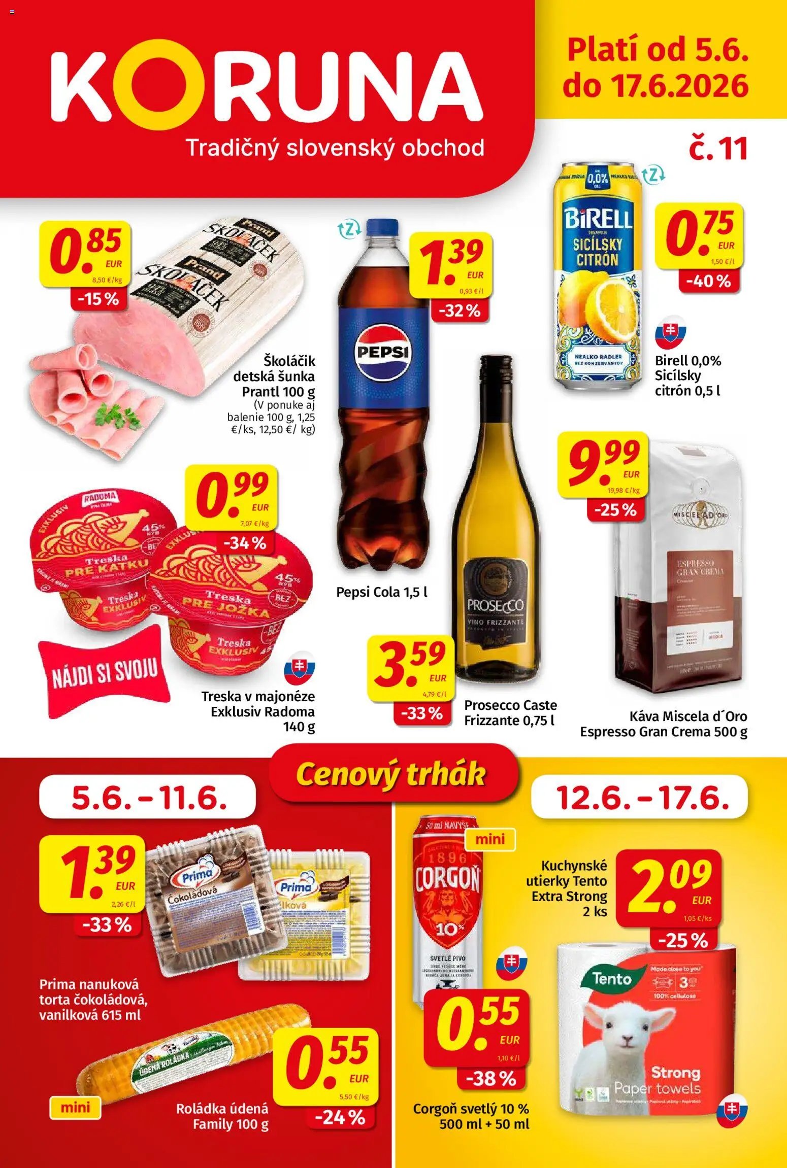 Koruna leták