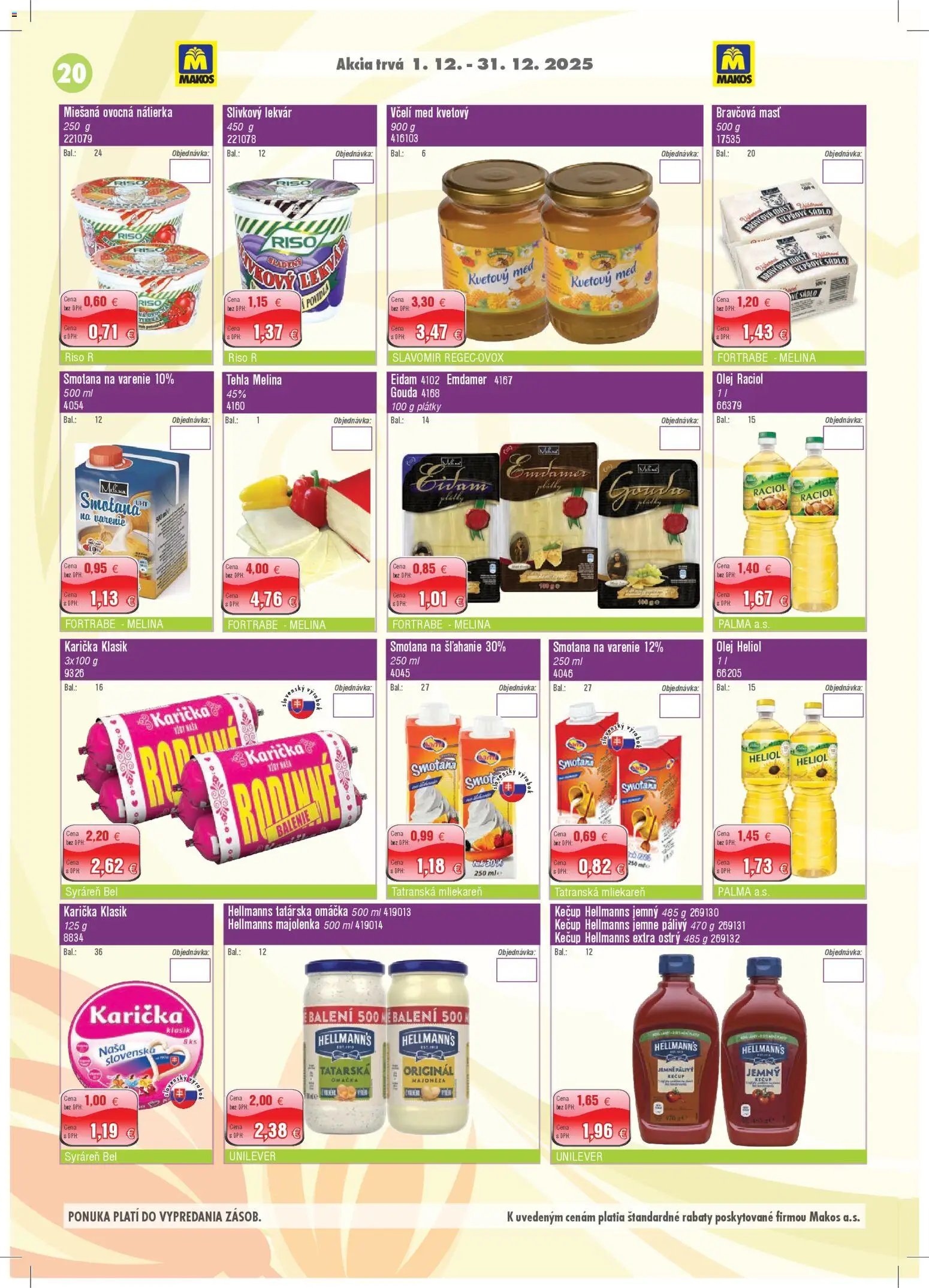 Makos veľkoobchod (2025-12-01 - 2025-12-31) | 20