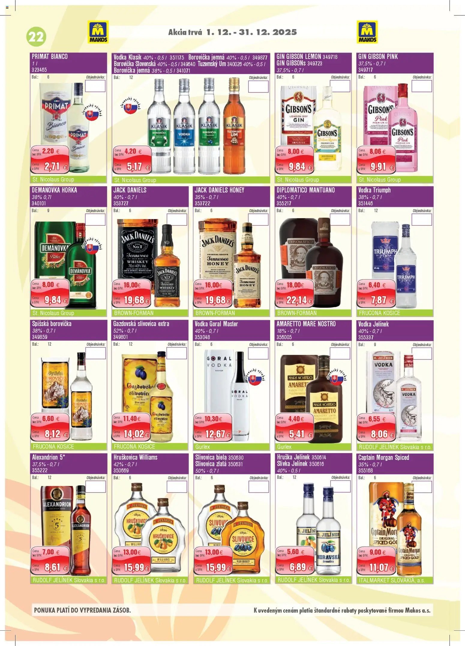 Makos veľkoobchod (2025-12-01 - 2025-12-31) | 22