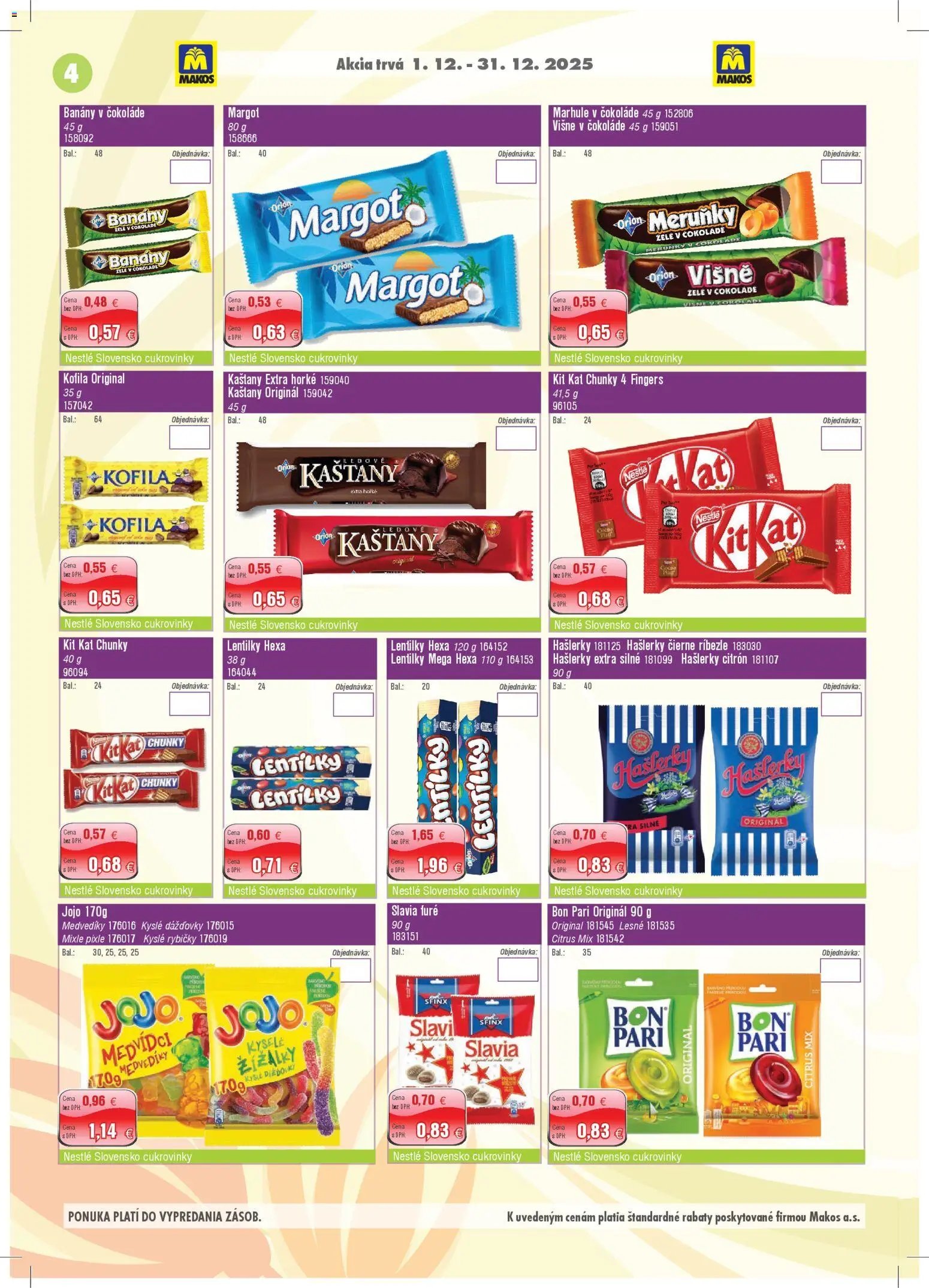 Makos veľkoobchod (2025-12-01 - 2025-12-31) | 4