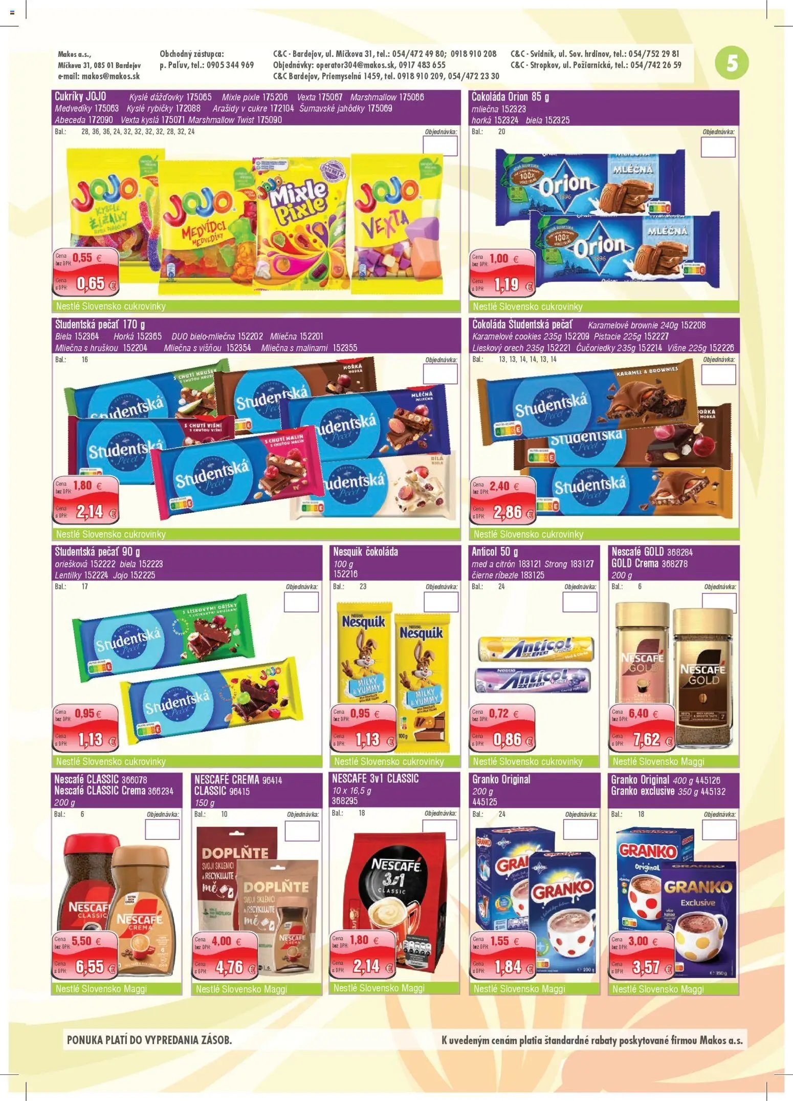 Makos veľkoobchod (2025-12-01 - 2025-12-31) | 5