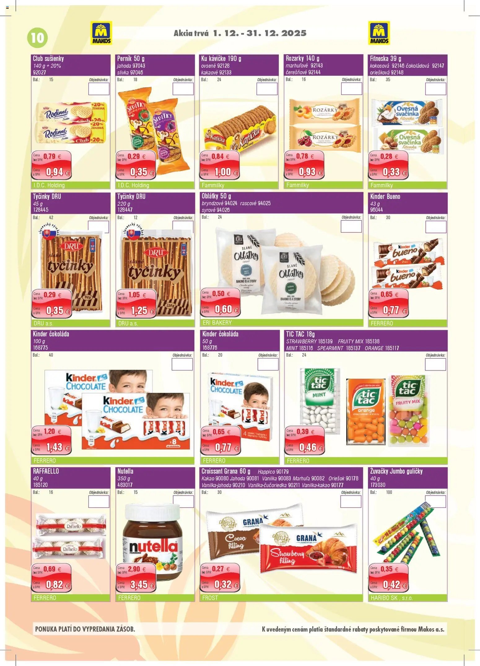 Makos veľkoobchod (2025-12-01 - 2025-12-31) | 10