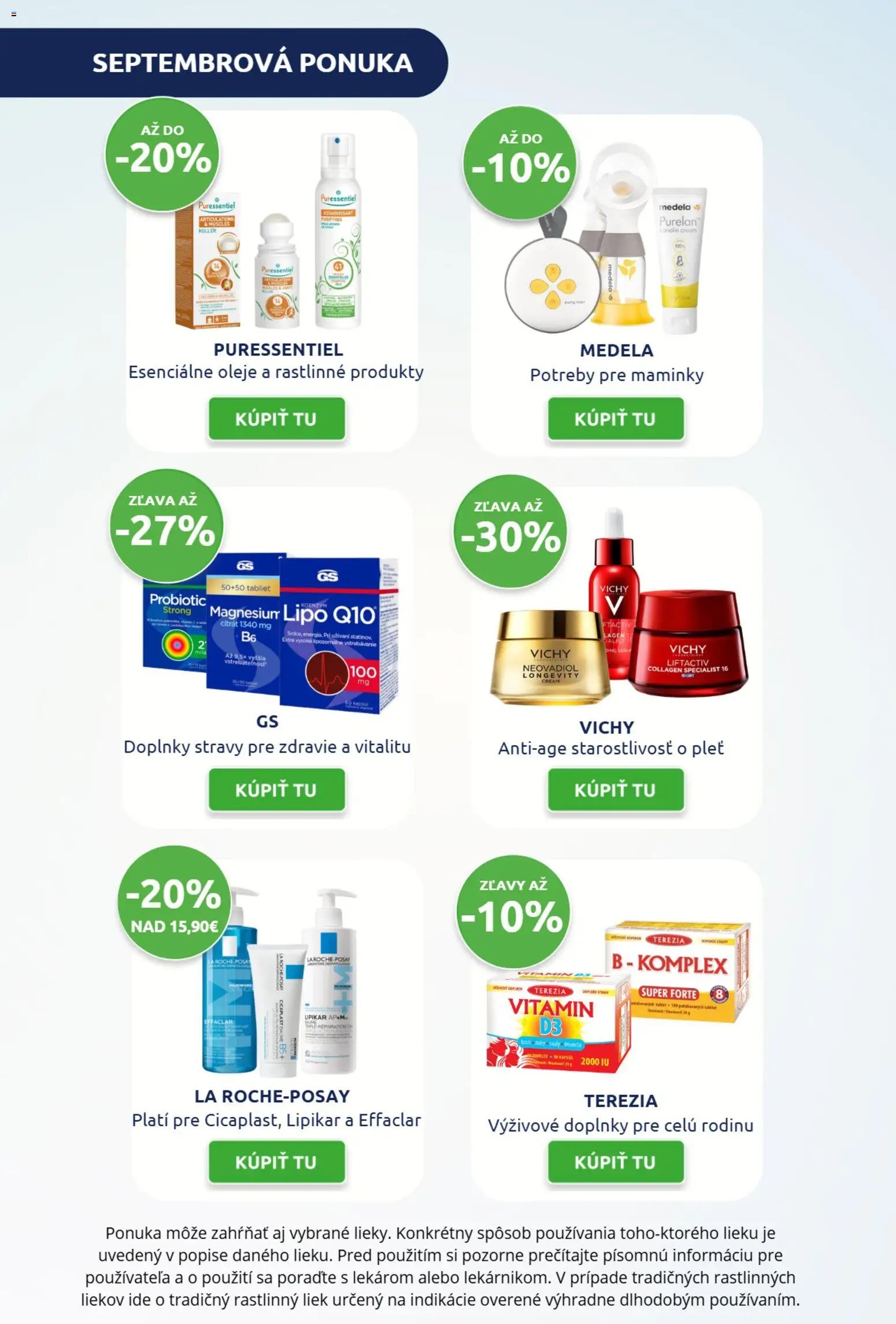 BENU Lekáreň leták pre E-shop