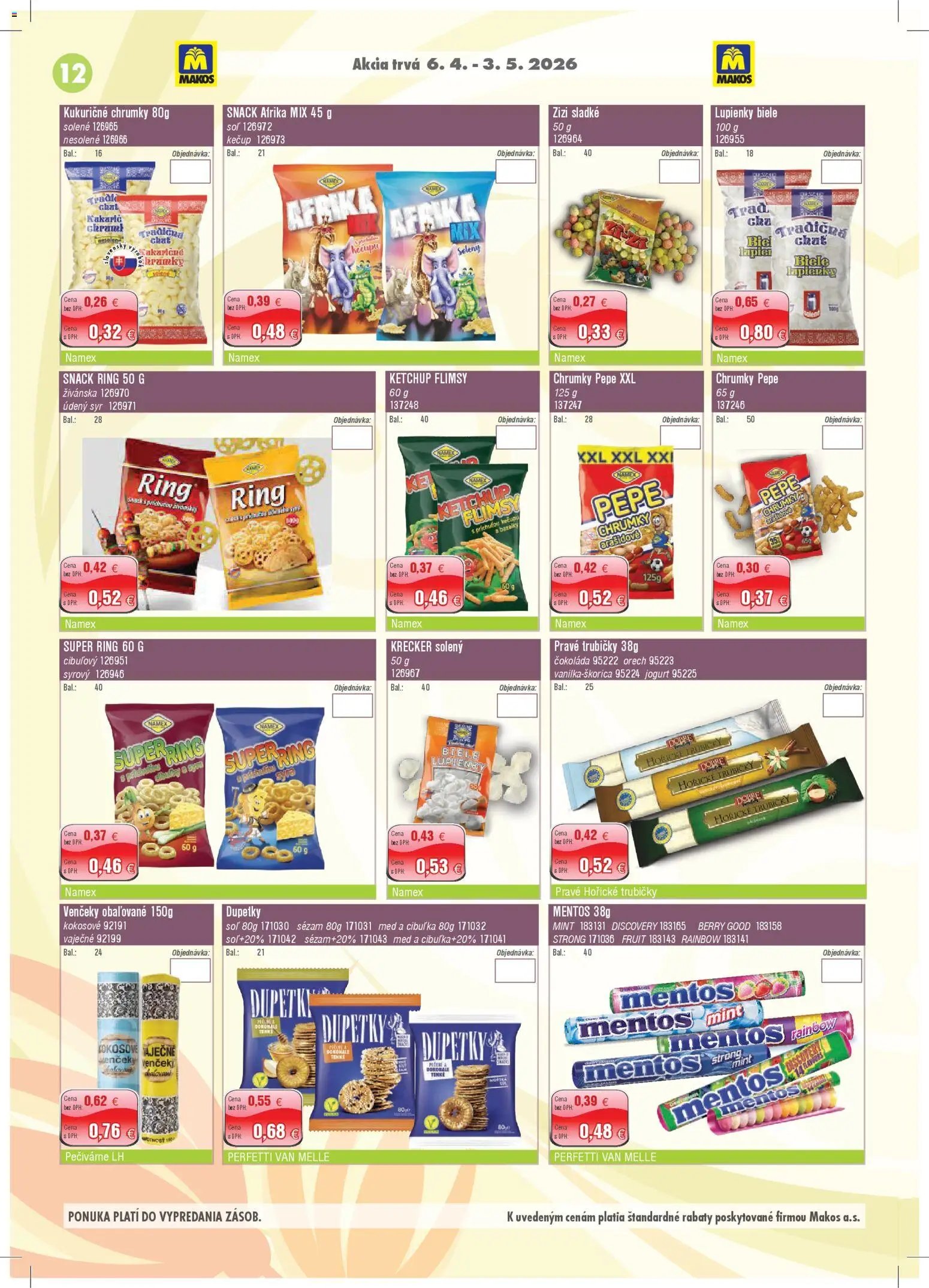 Makos veľkoobchod (2026-04-06 - 2026-05-03) | 12