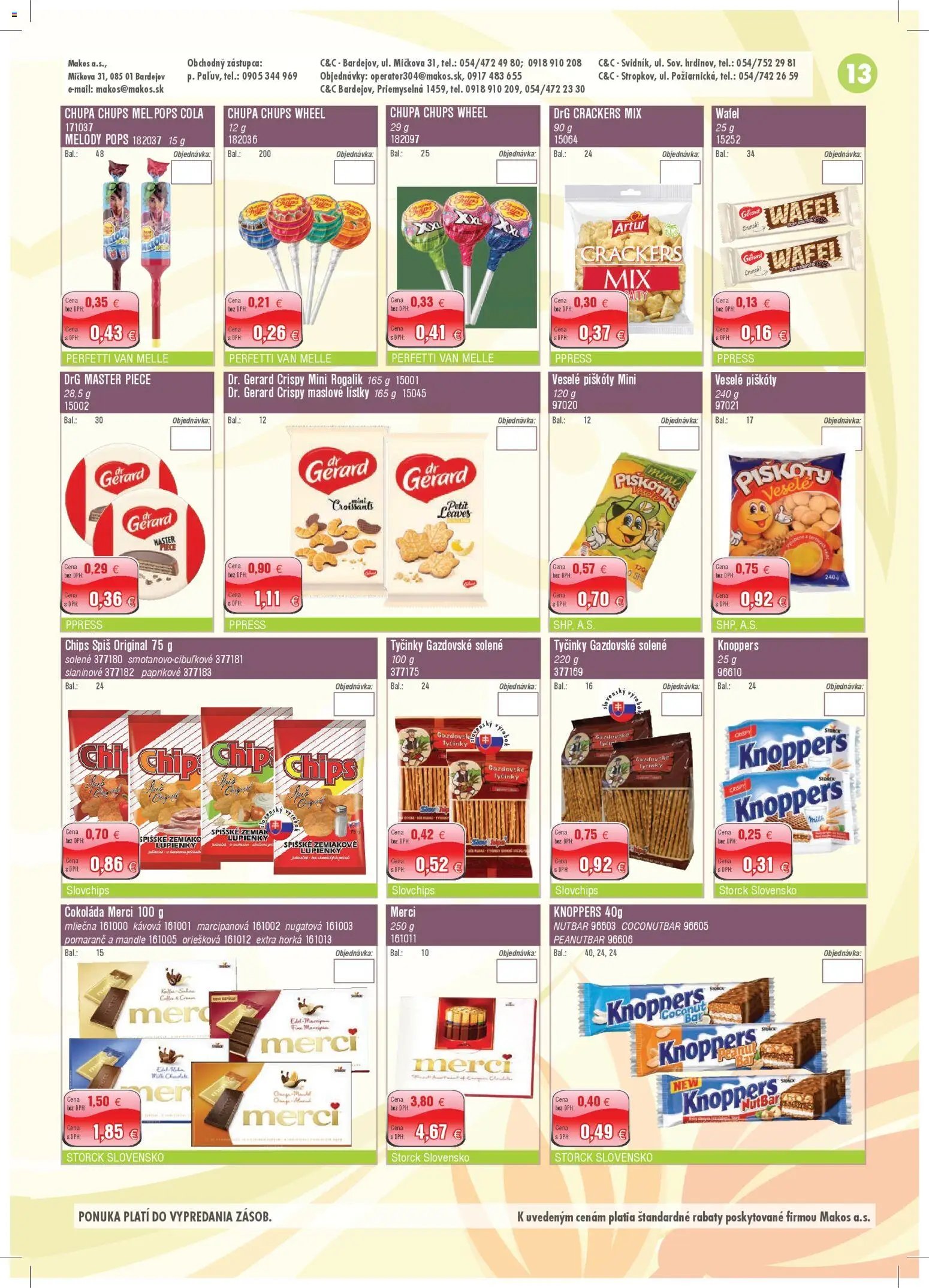 Makos veľkoobchod (2026-04-06 - 2026-05-03) | 13