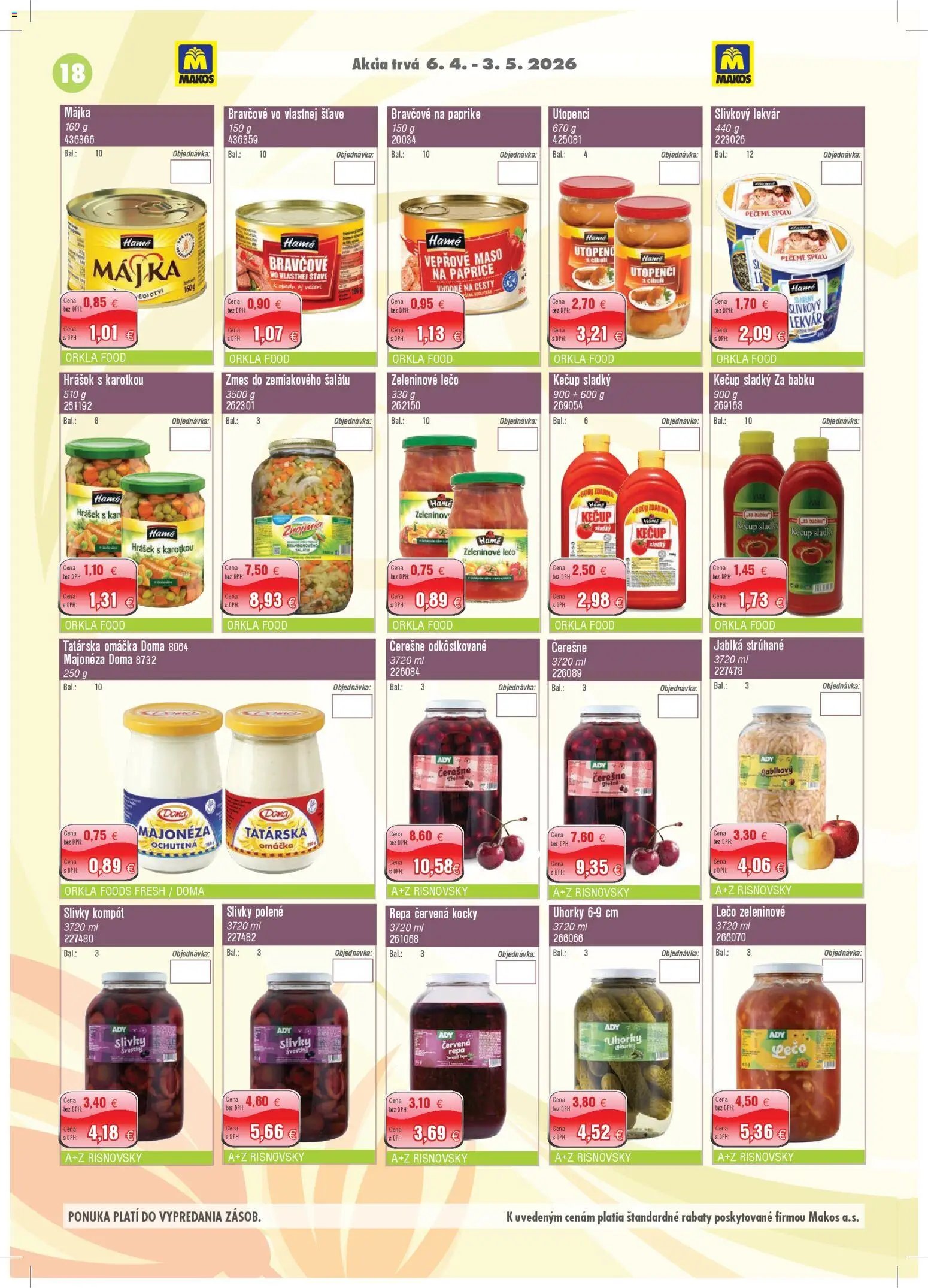 Makos veľkoobchod (2026-04-06 - 2026-05-03) | 18