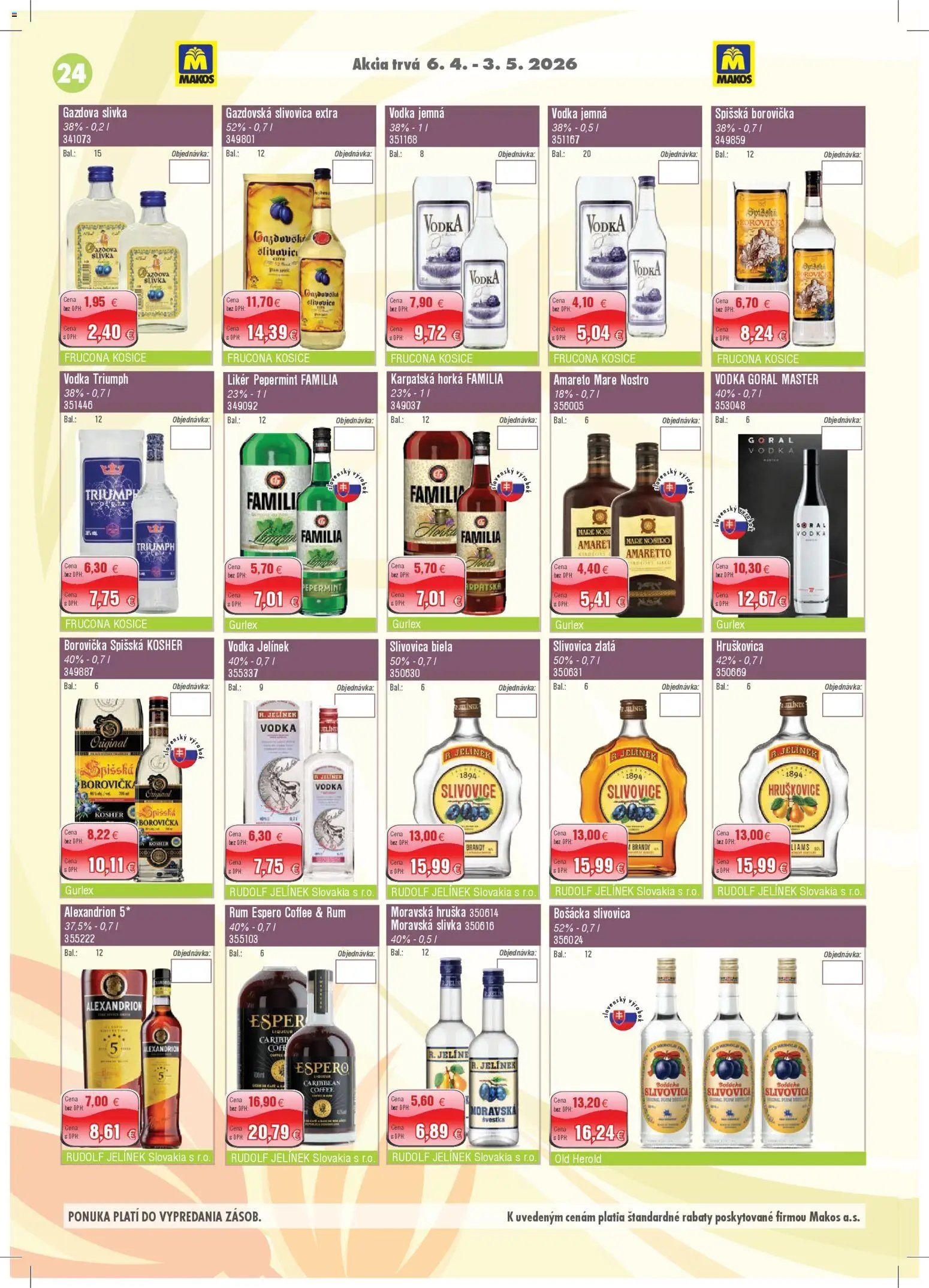 Makos veľkoobchod (2026-04-06 - 2026-05-03) | 24