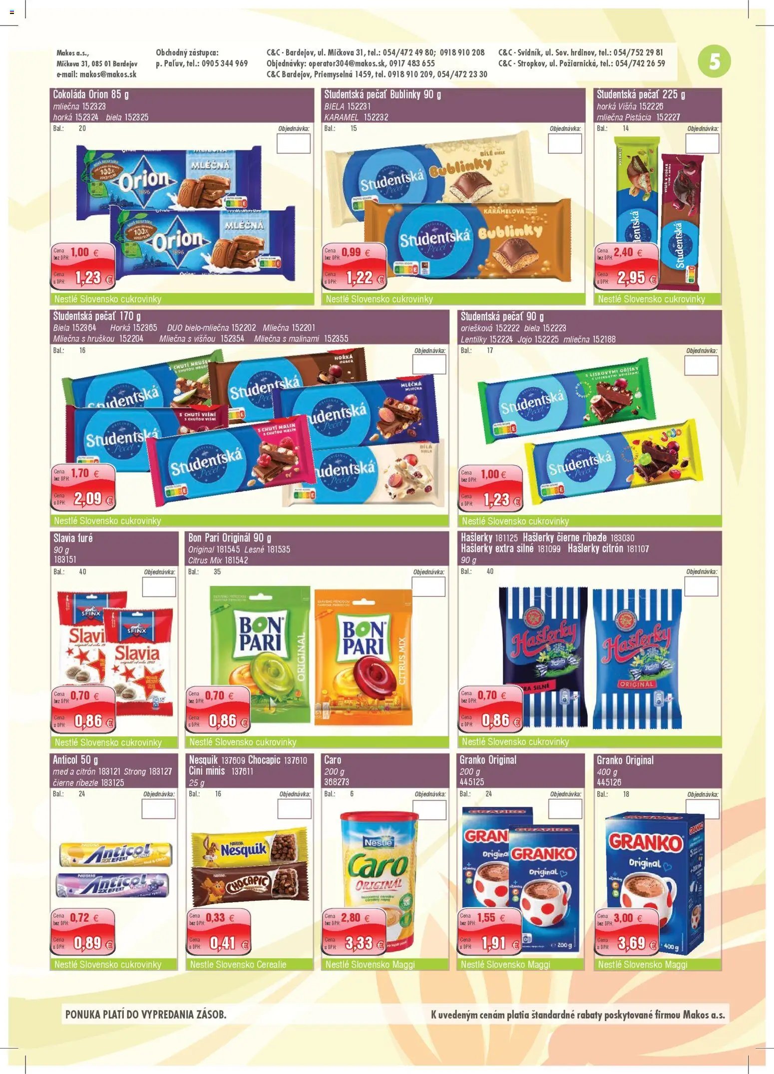 Makos veľkoobchod (2026-04-06 - 2026-05-03) | 5