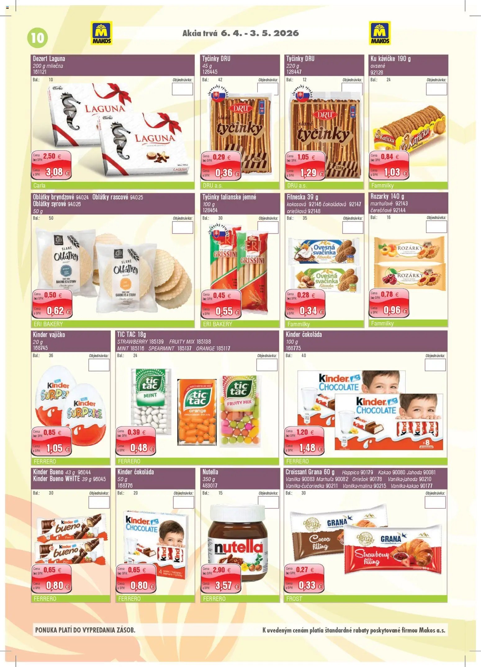 Makos veľkoobchod (2026-04-06 - 2026-05-03) | 10