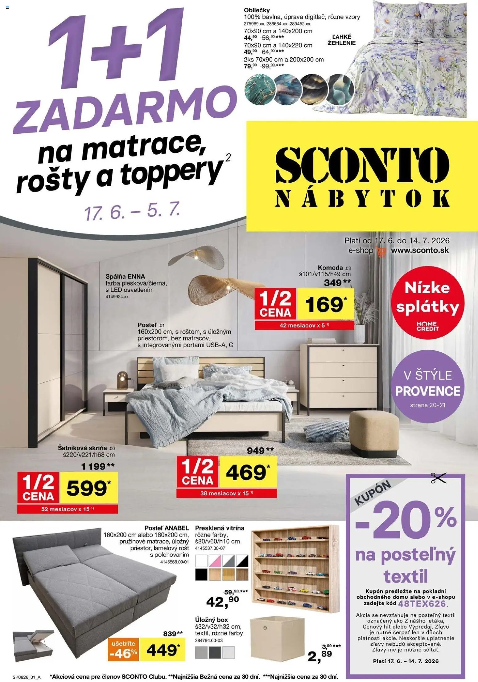 Sconto nábytok leták