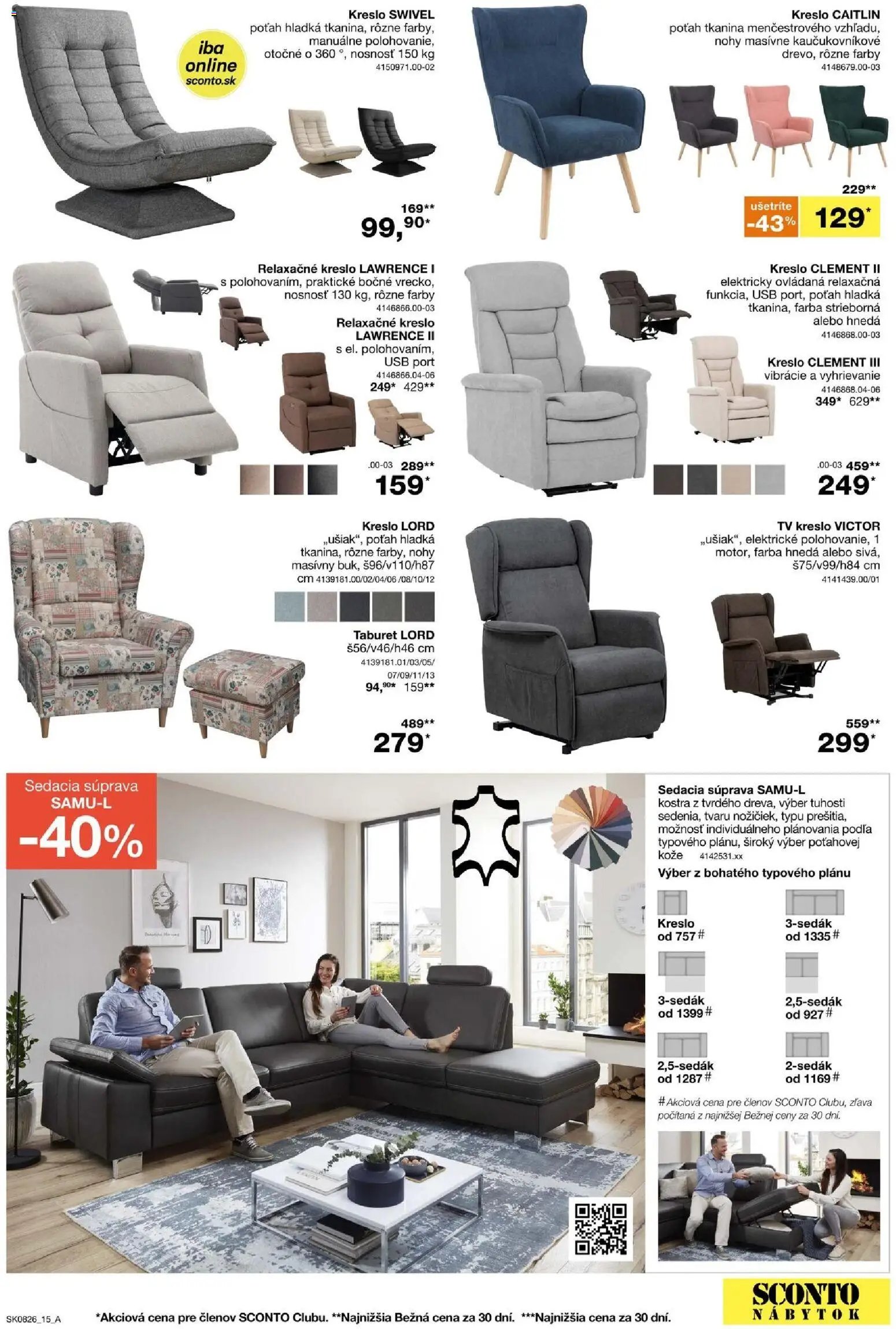 Sconto nábytok leták