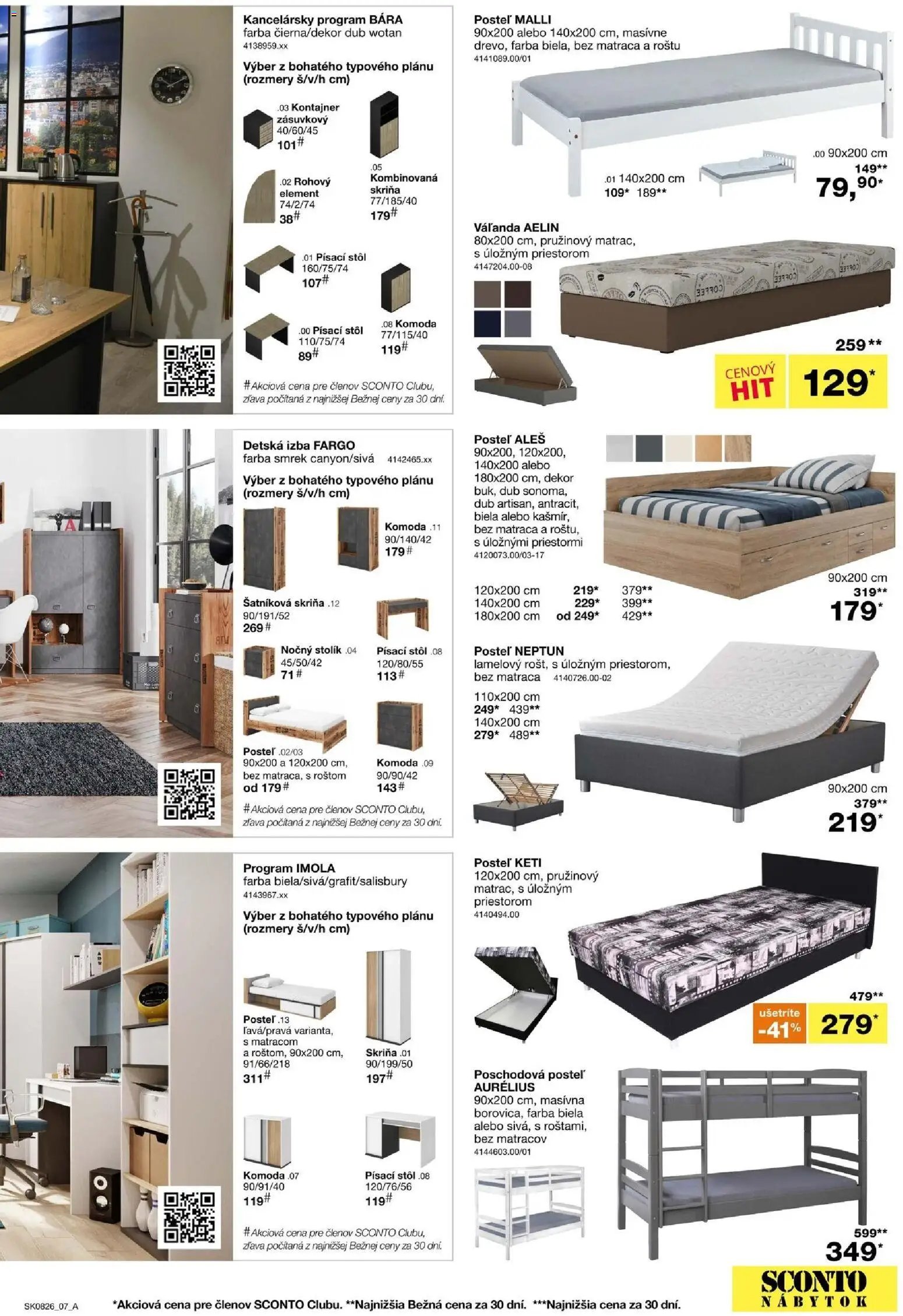 Sconto nábytok leták